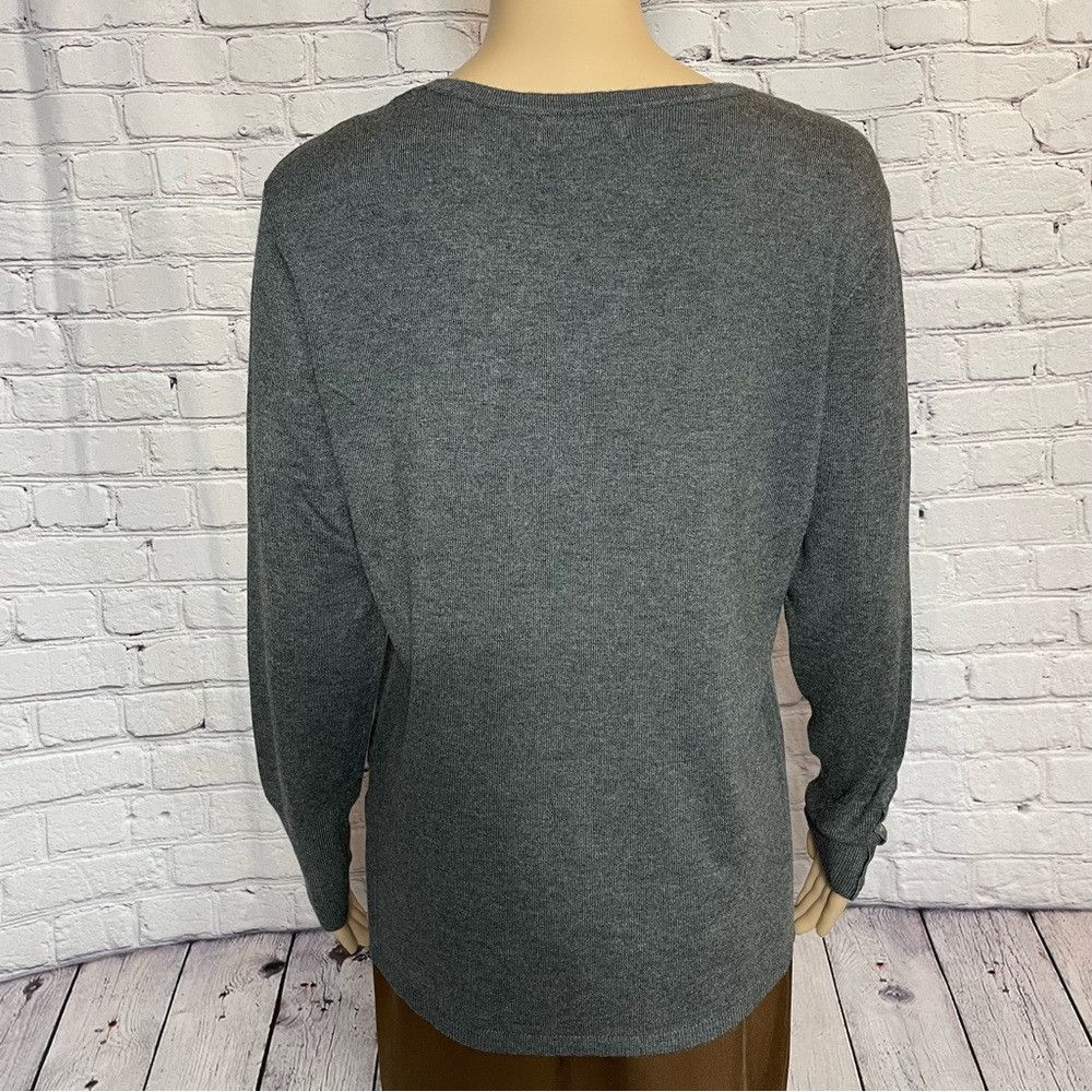 JM Collection NWT JM Collection Sweater Pullover Ribbed Crewneck Size M / US 6-8 / IT 42-44 - 5 Thumbnail