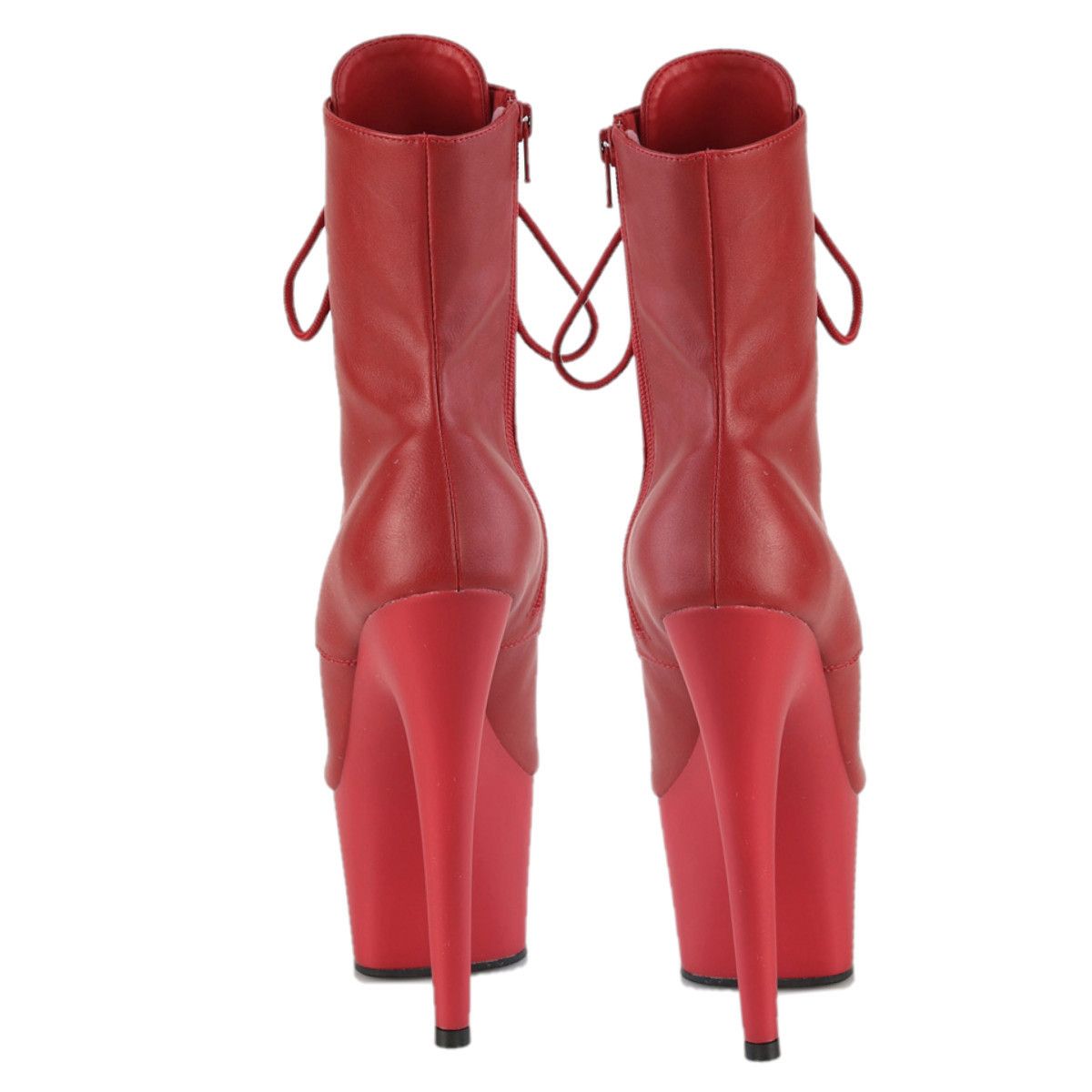 Other Adore 1021 Red Faux Leather Open Toe Lace Up 7" High Heel P Size US 12 / IT 42 - 5 Thumbnail