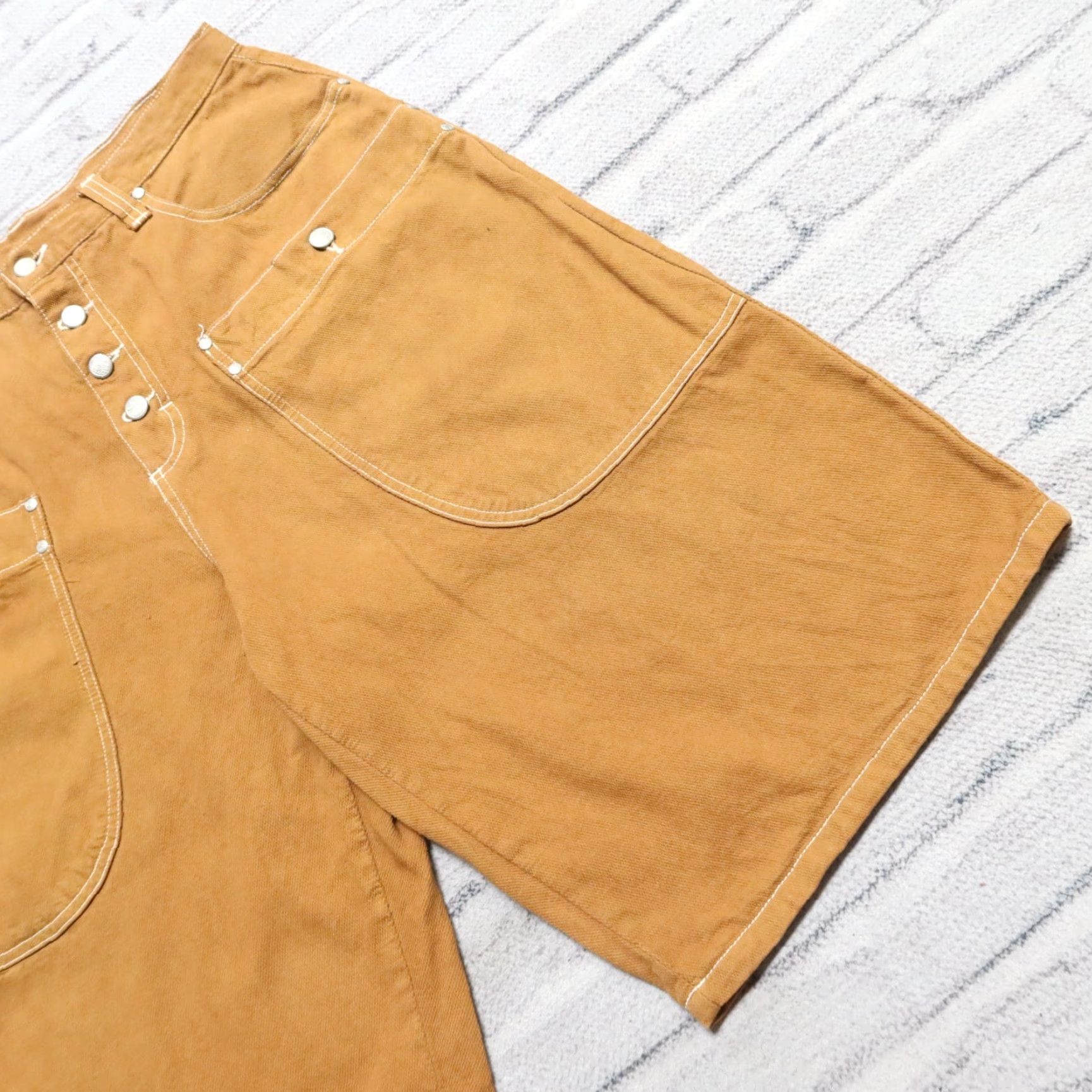 Vintage VINTAGE Cross Colours Denim Shorts Jeans 34 x 14 1/2 Brown Mens 90s Size US 34 / EU 50 - 3 Thumbnail