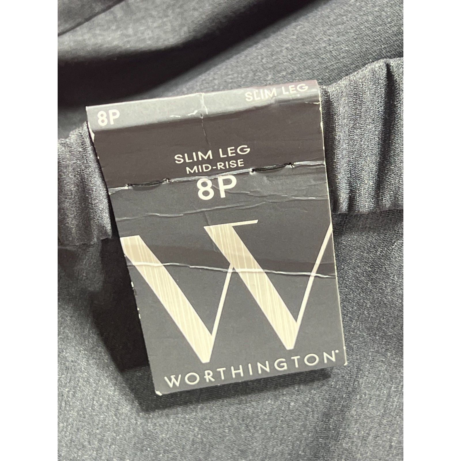 Worthington Worthington - Women's Mid-Rise Slim Leg Pants - Heather Gray Size 30" / US 8 / IT 44 - 11 Thumbnail