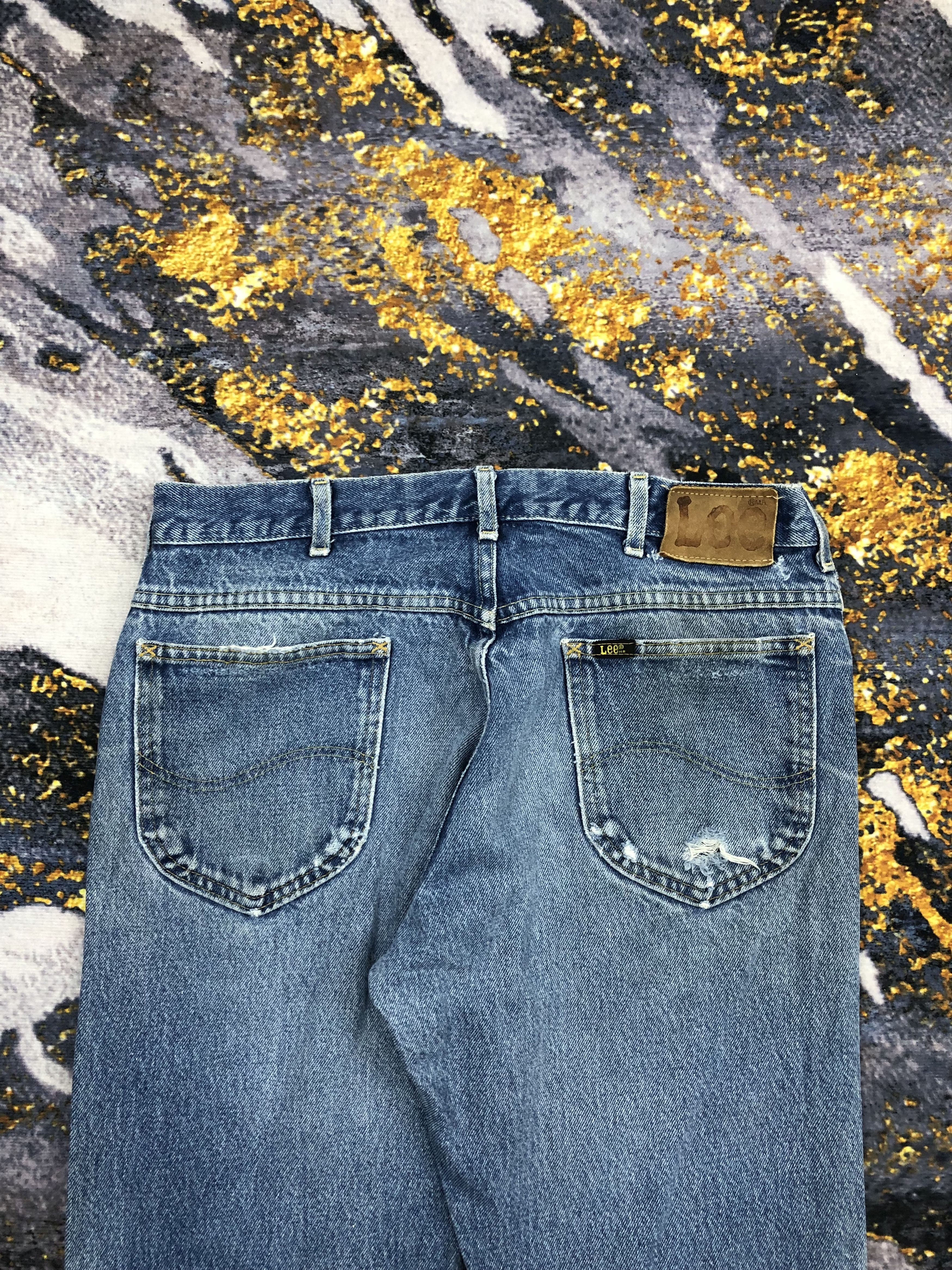 Lee Vintage Lee Splatter Paint Faded Jeans DPP0033 Size US 32 / EU 48 - 4 Thumbnail