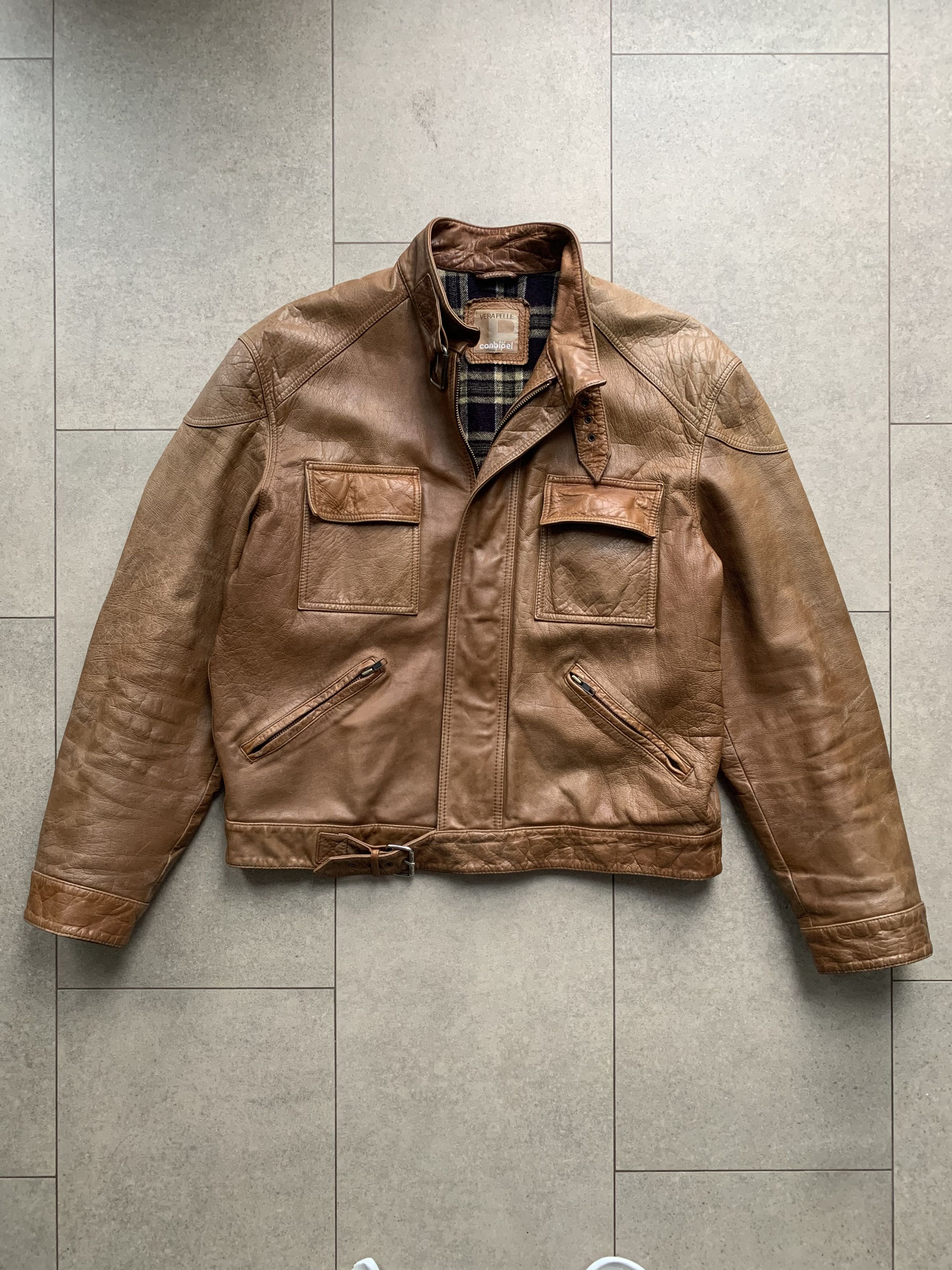 Vera Pelle Vera Pelle Genuine Leather Jacket Made in Italy