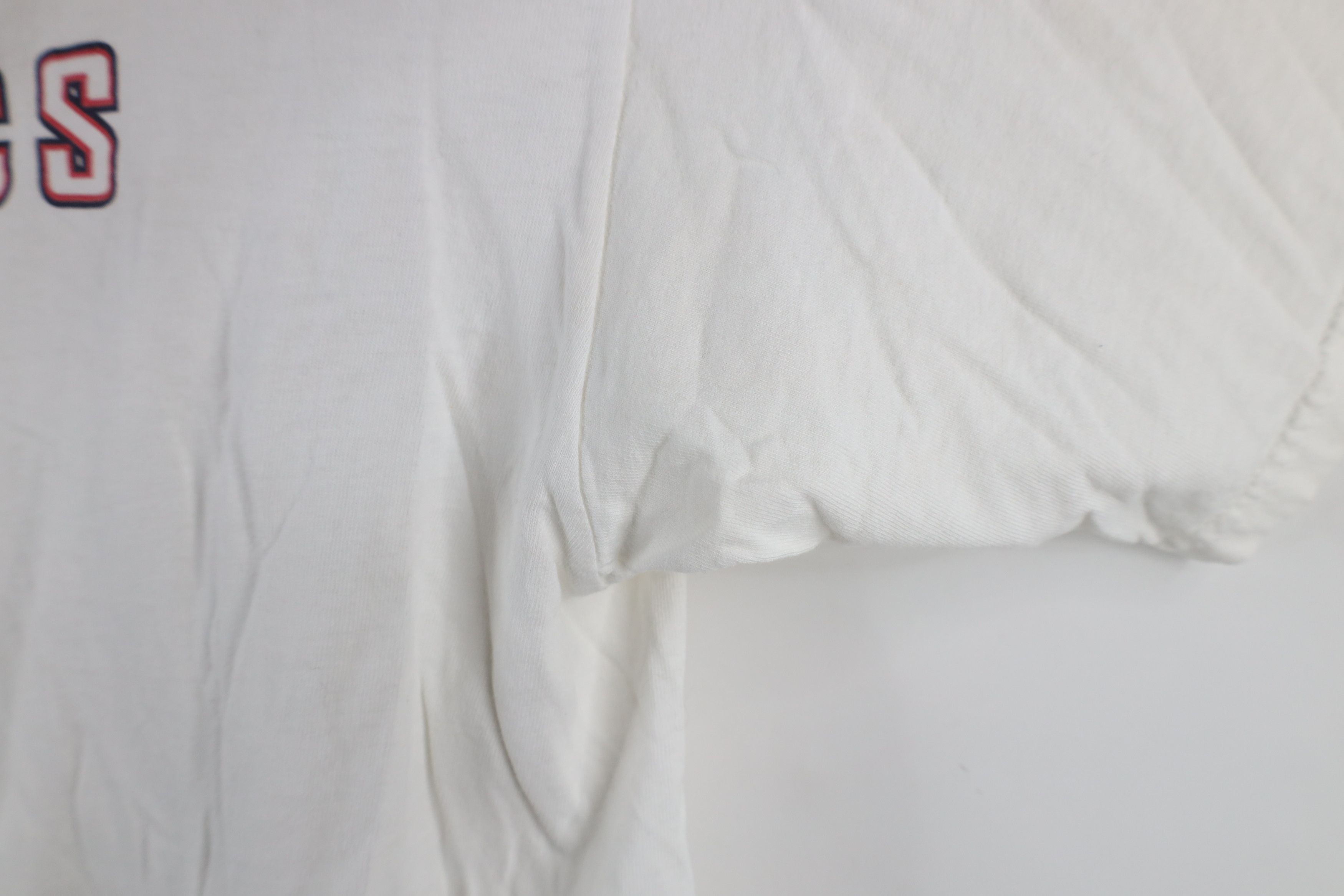 Nike × Vintage Vintage 90s Nike Spell Out Short Sleeve T-Shirt White Size US M / EU 48-50 / 2 - 11 Thumbnail