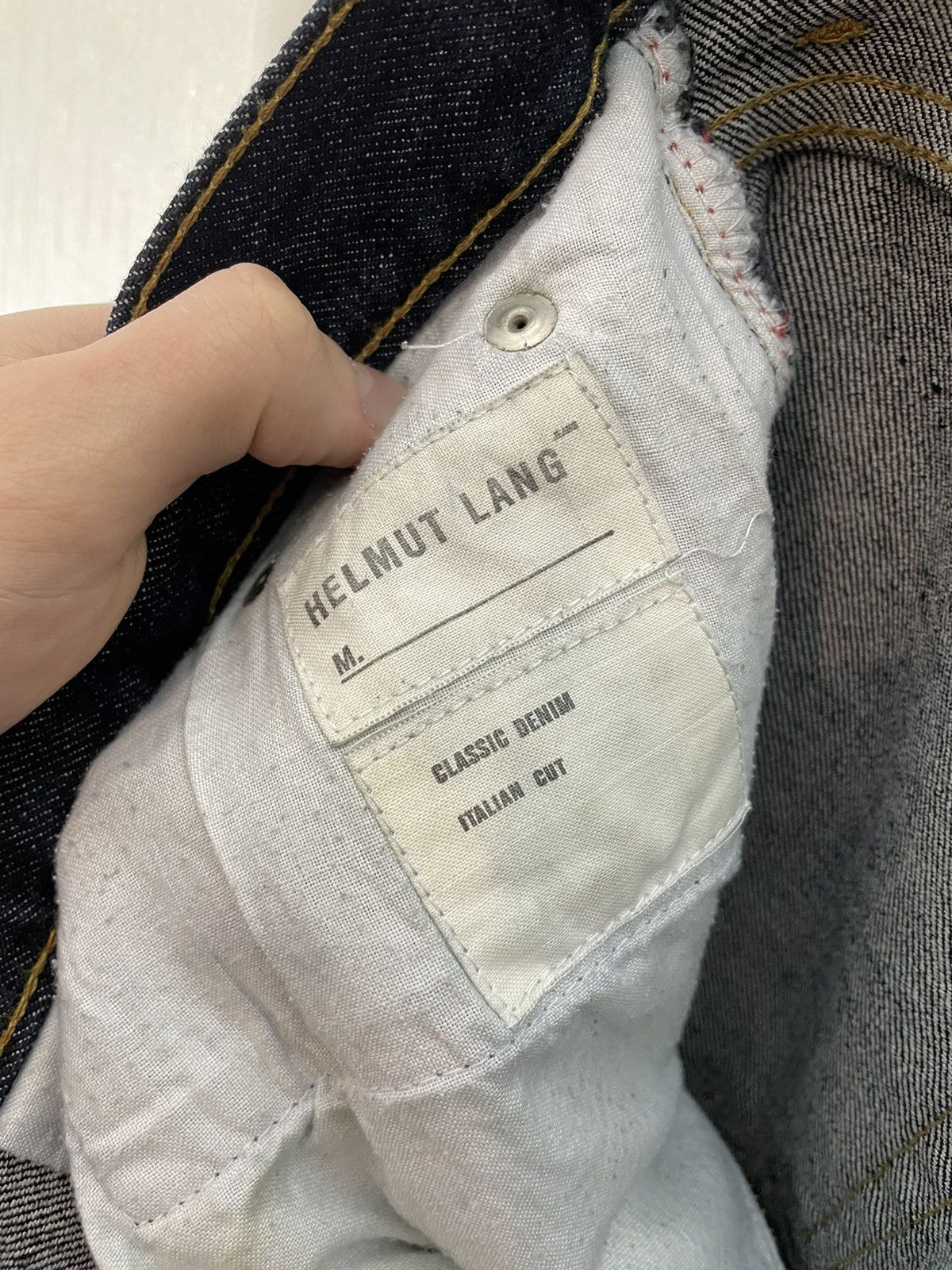 Helmut Lang × Vintage Helmut Lang Archive vintage denim jeans Size US 30 / EU 46 - 2 Thumbnail