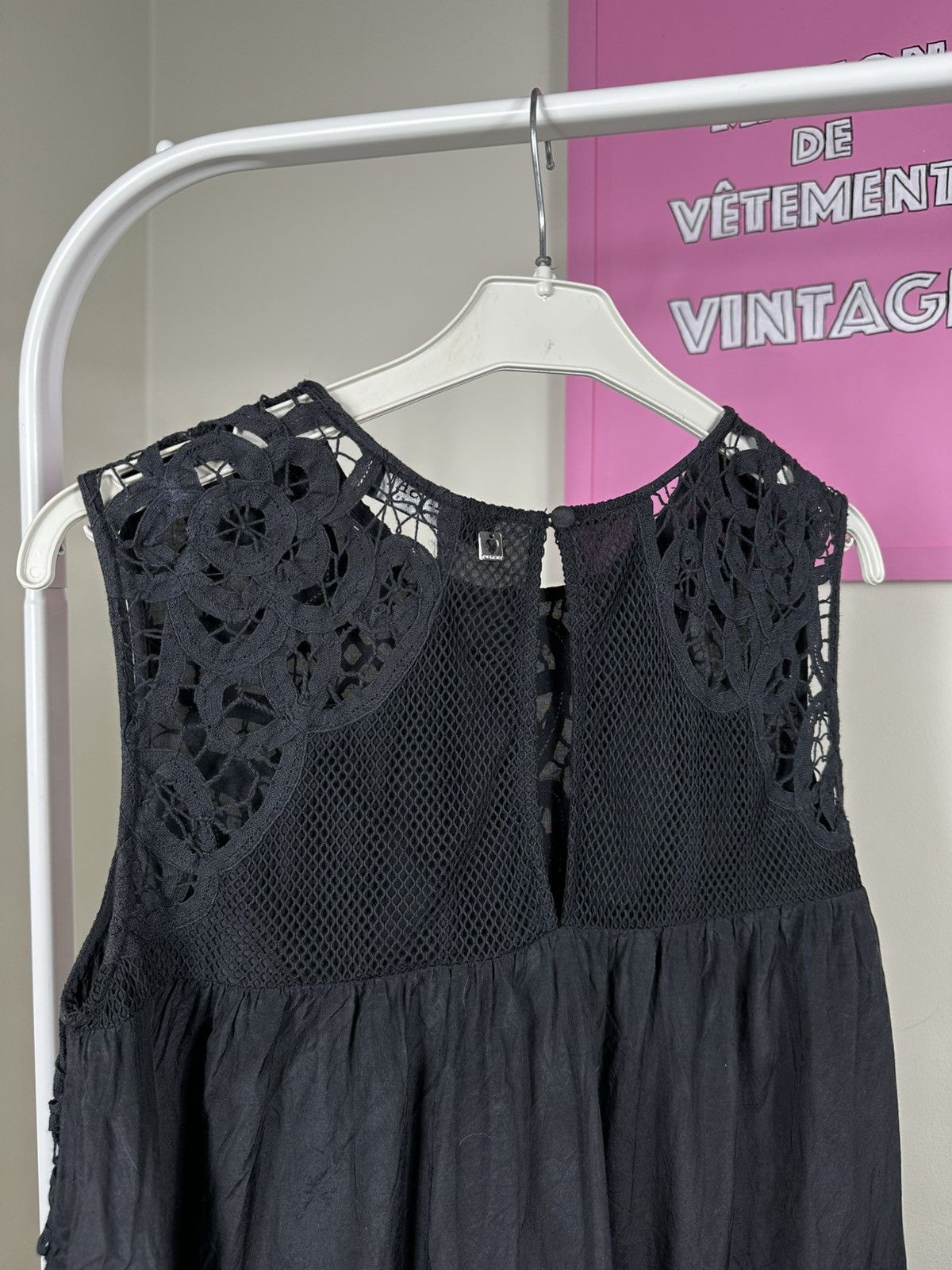 TWINSET Twinset Tank Top Lace Macrame Crochet Size S / US 4 / IT 40 - 14 Thumbnail