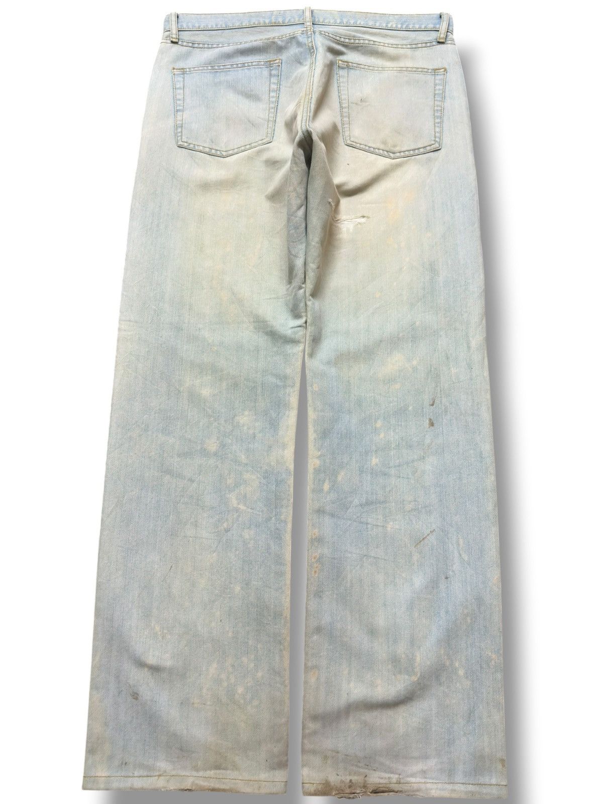 Uniqlo Vintage Uniqlo Faded Mudwash Grunge Denim Size US 35 - 4 Thumbnail