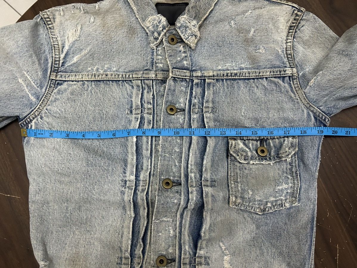 If Six Was Nine Wjk Distressed Denim Jacket Size US L / EU 52-54 / 3 - 17 Thumbnail
