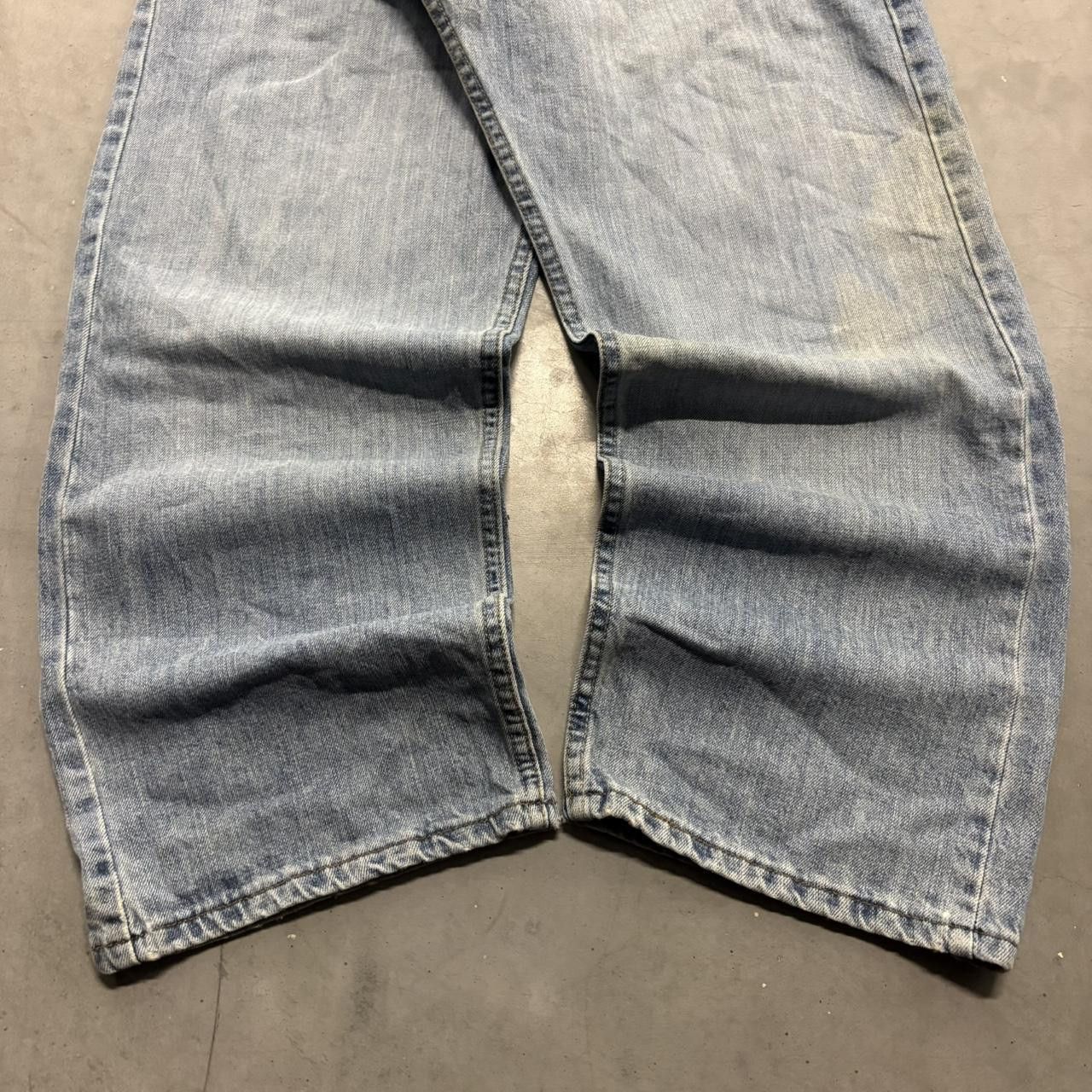Vintage Crazy Vintage Y2K/2000s Workwear Style Baggy Wrangler Medium Wash Denim Jeans! Size US 42 / EU 58 - 3 Thumbnail