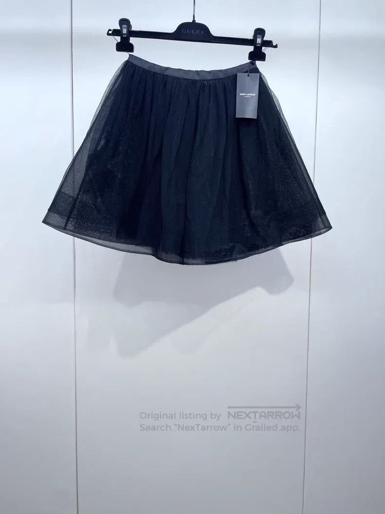Saint Laurent Paris Saint Laurent Paris Black tulle puffy skirt Size 33" - 1 Thumbnail