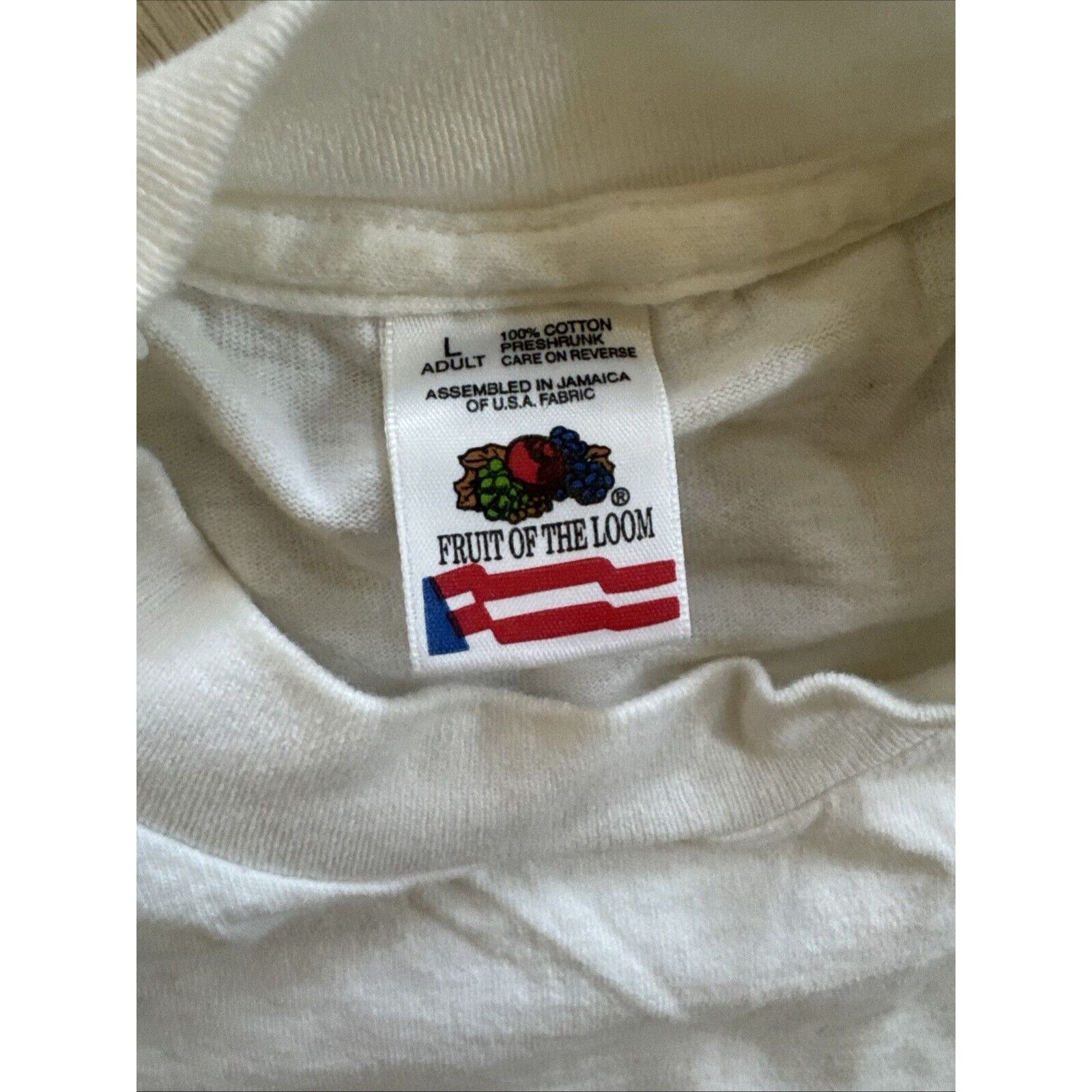 Other Large 1994 Single Stitch Pep Band Rocks EMS t shirt White Size US L / EU 52-54 / 3 - 3 Thumbnail