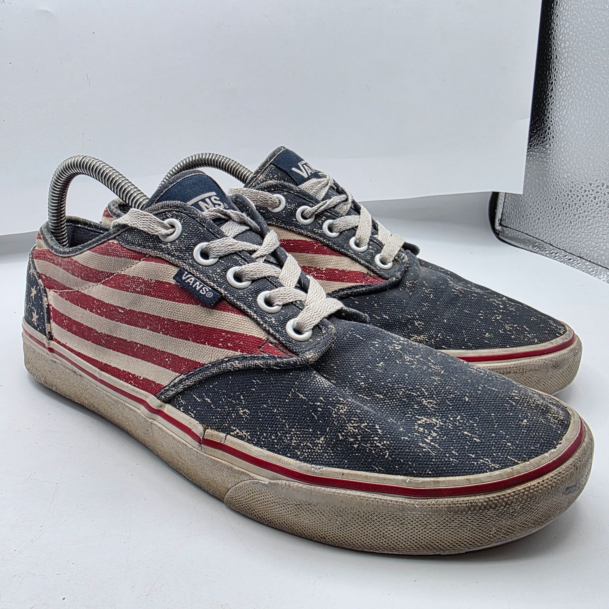 Vans Vans Atwood Mens Size 9 Red White Blue Shoes American Flag C Size US 9 / EU 42 - 1 Thumbnail