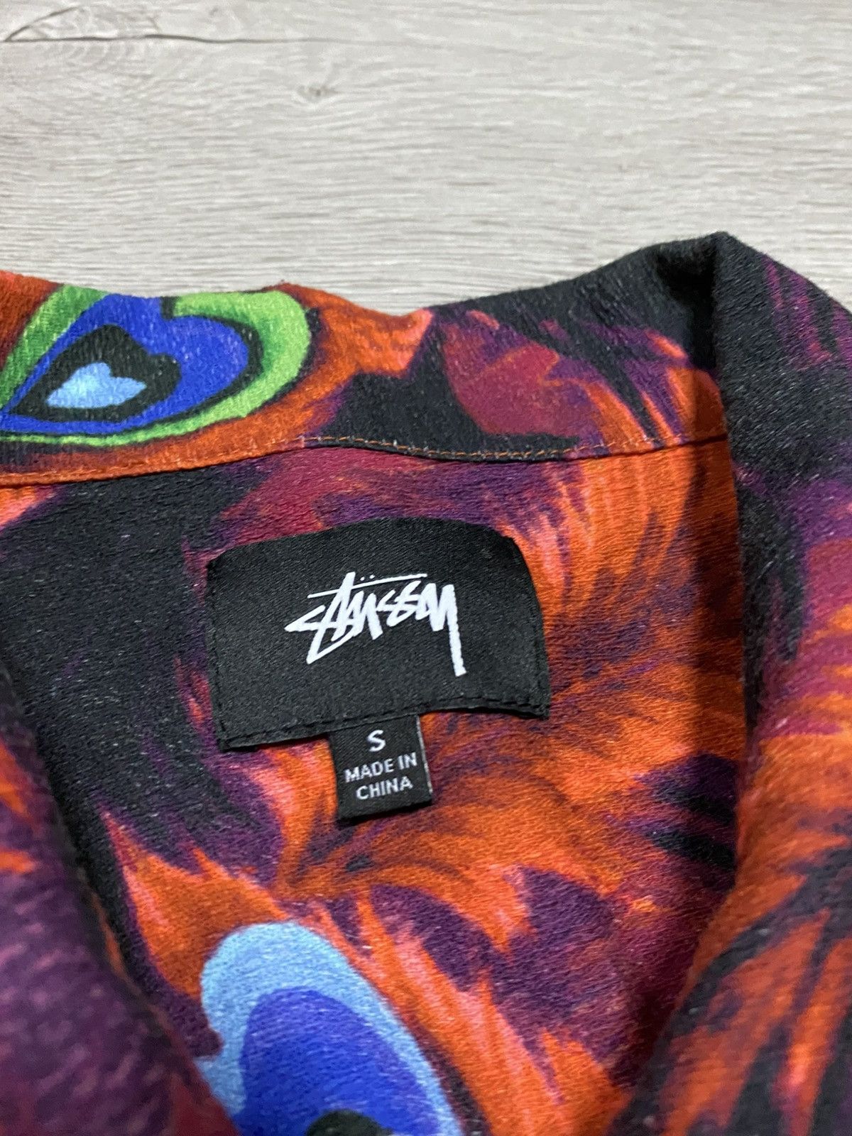 Stussy Stussy Peacock’s tail floral all over stitched shirt Hawaii Size US S / EU 44-46 / 1 - 6 Thumbnail