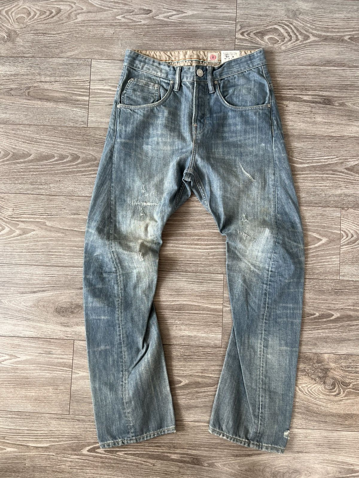 Allsaints Archival Allsaints Japan Denim Spitalfields Knees Jeans Size US 28 / EU 44 - 7 Thumbnail