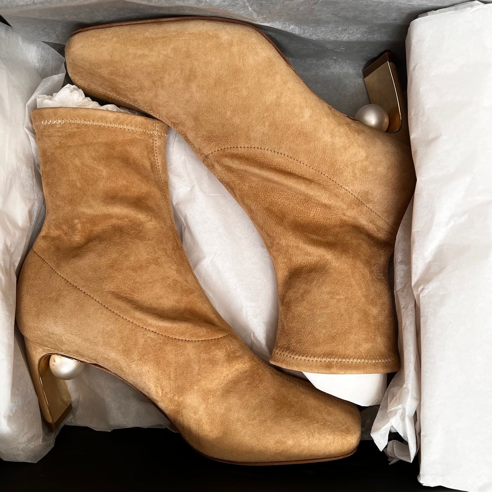 Nicholas Kirkwood NICHOLAS KIRKWOOD Maeva Brown Suede Ankle Boots, IT38 Size US 8 / IT 38 - 15 Thumbnail