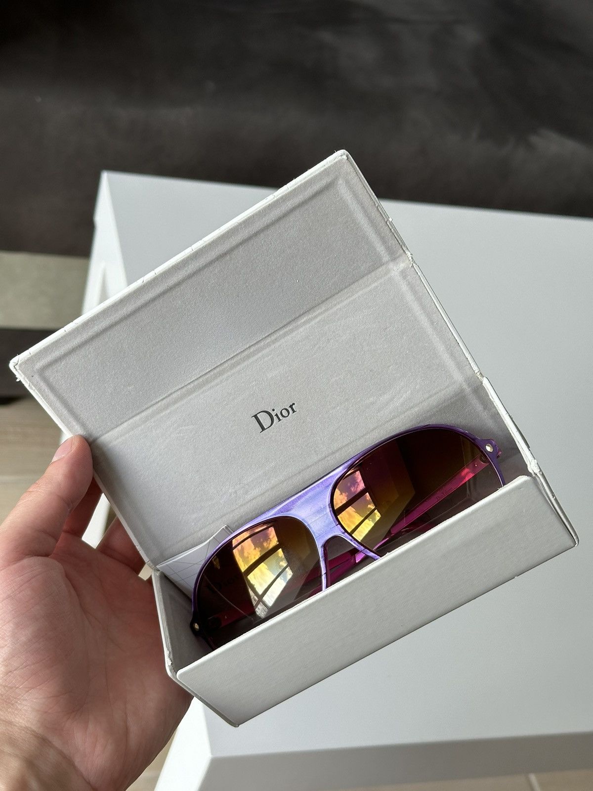Dior DIOR Tahuata Les Marquises Pink Purple Aviator Sunglasses Size ONE SIZE - 13 Thumbnail