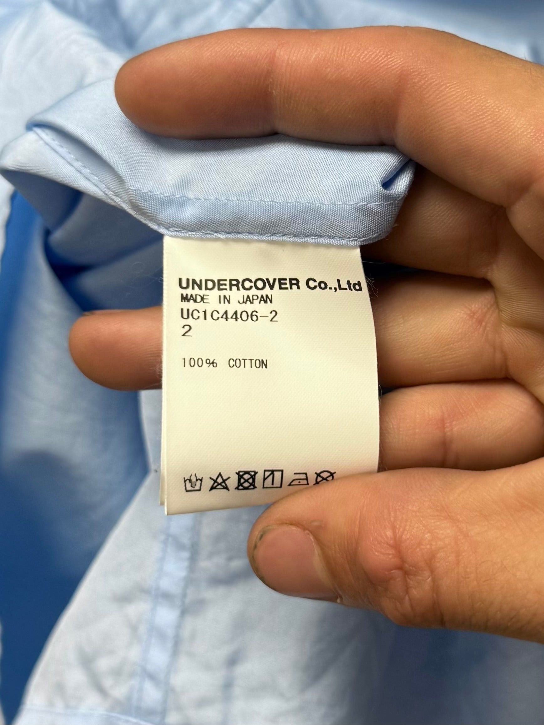 Undercover SS2023 Undercover ‘Mother Sky’ Slogan Blue Button Down Shirt Size US M / EU 48-50 / 2 - 5 Thumbnail