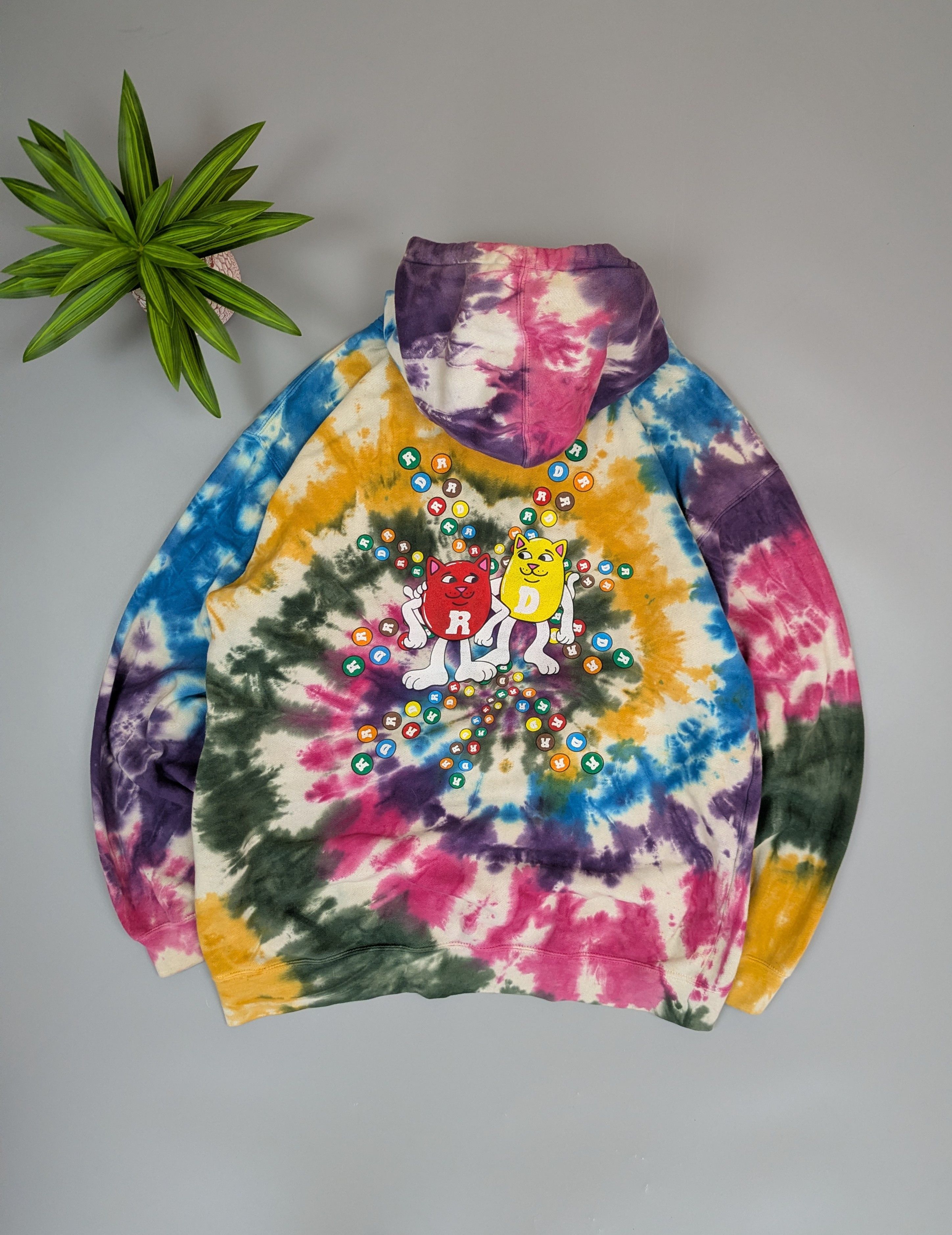 RIPNDIP RipNDip Tie Dye Hoodie – Lord Nermal Graphic Streetwear Size US L / EU 52-54 / 3 - 14 Thumbnail