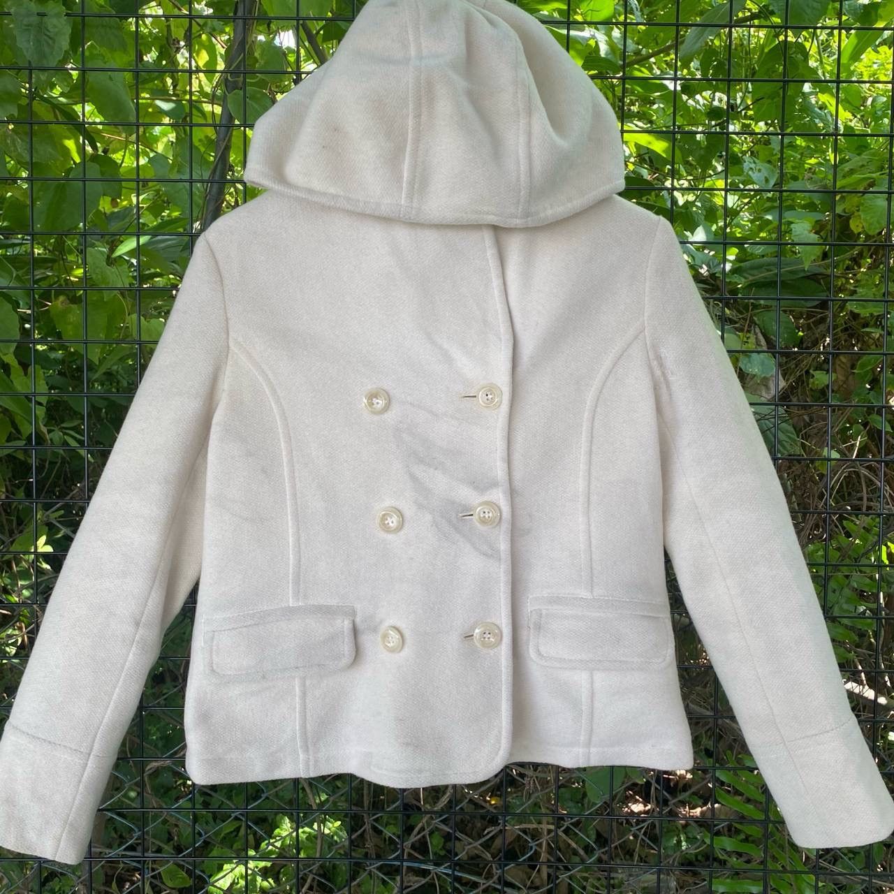 Designer × Jil Stuart Designer Jill Stuart Angola Wool Coat Hoodie Size S / US 4 / IT 40 - 2 Thumbnail