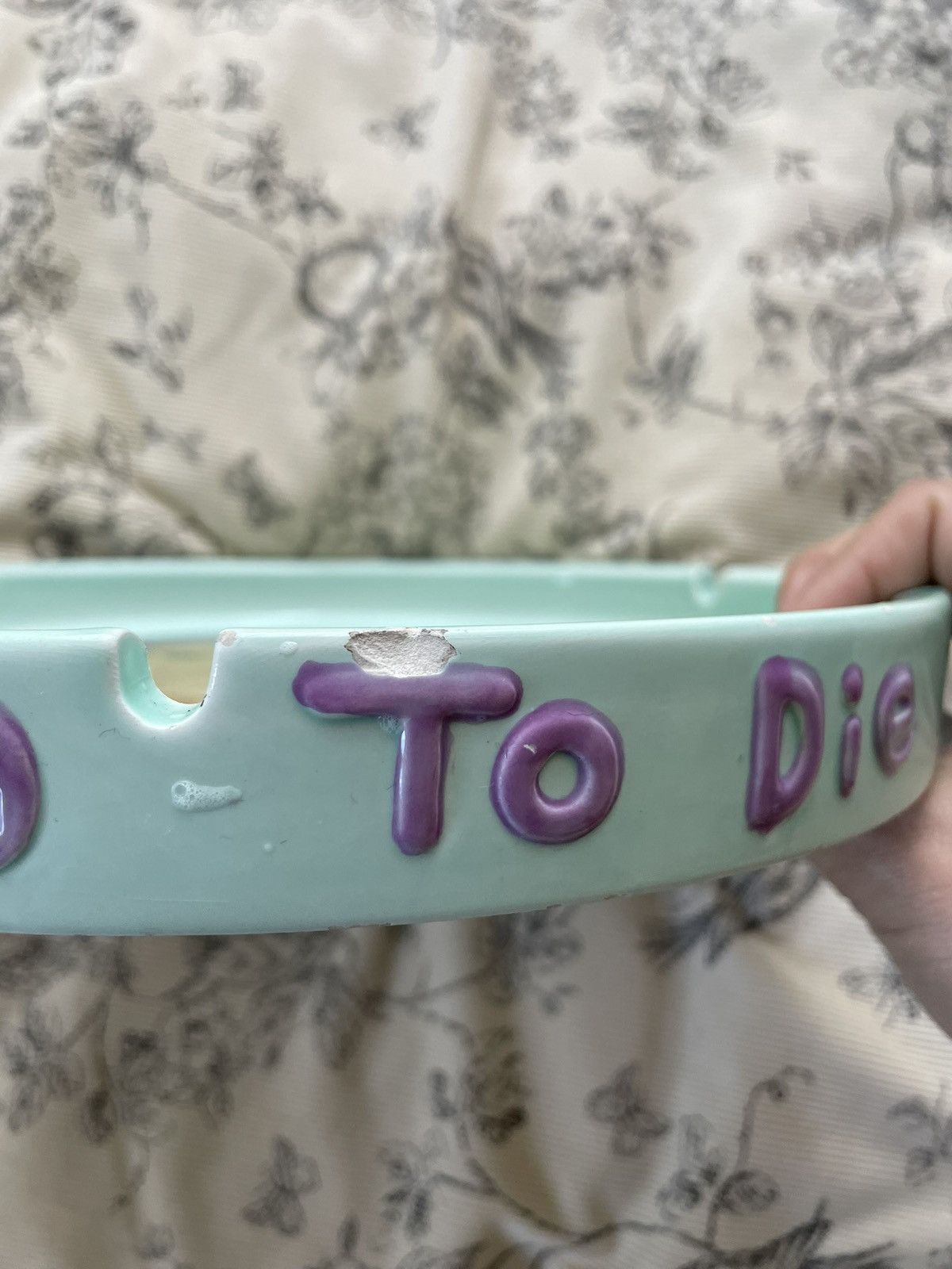 Japanese Brand RARE yoshitomo nara “too young to die” ashtray bozart 2002 Size ONE SIZE - 4 Thumbnail