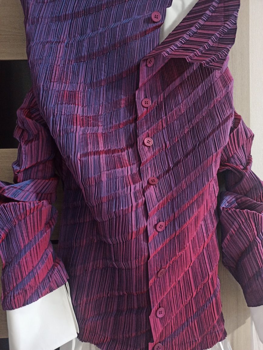 Issey Miyake Issey Miyake Vintage Blouse Shirt Iridescent Size M / US 6-8 / IT 42-44 - 3 Thumbnail