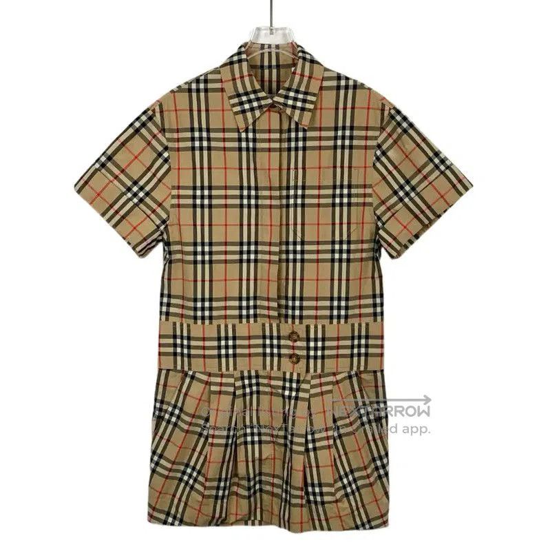 Burberry Burberry Brown Cotton Dress for Women. Size M / US 6-8 / IT 42-44 - 1 Thumbnail