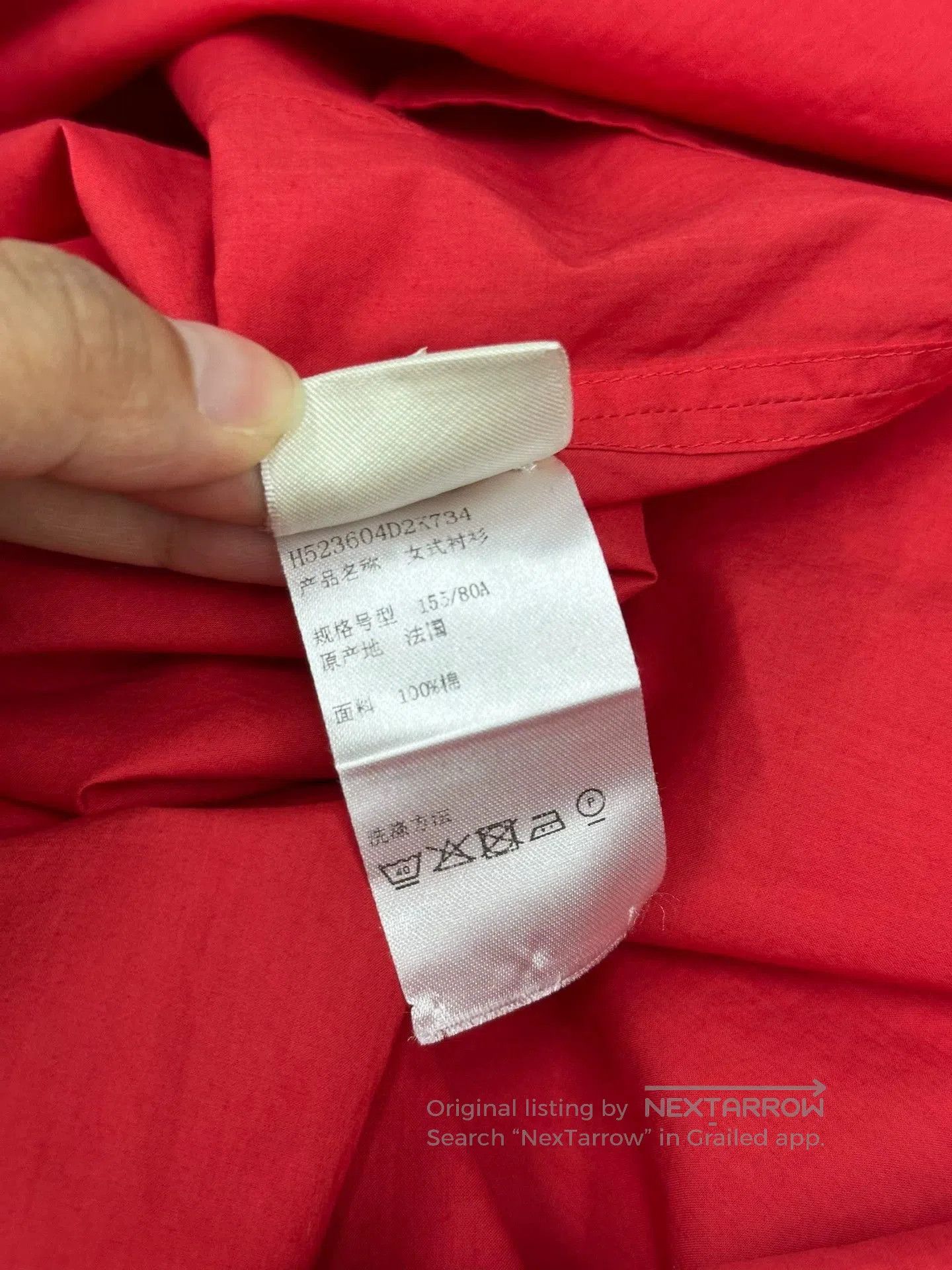 Hermes Hermes Red Shirt Top Size 36. Size US S / EU 44-46 / 1 - 8 Thumbnail