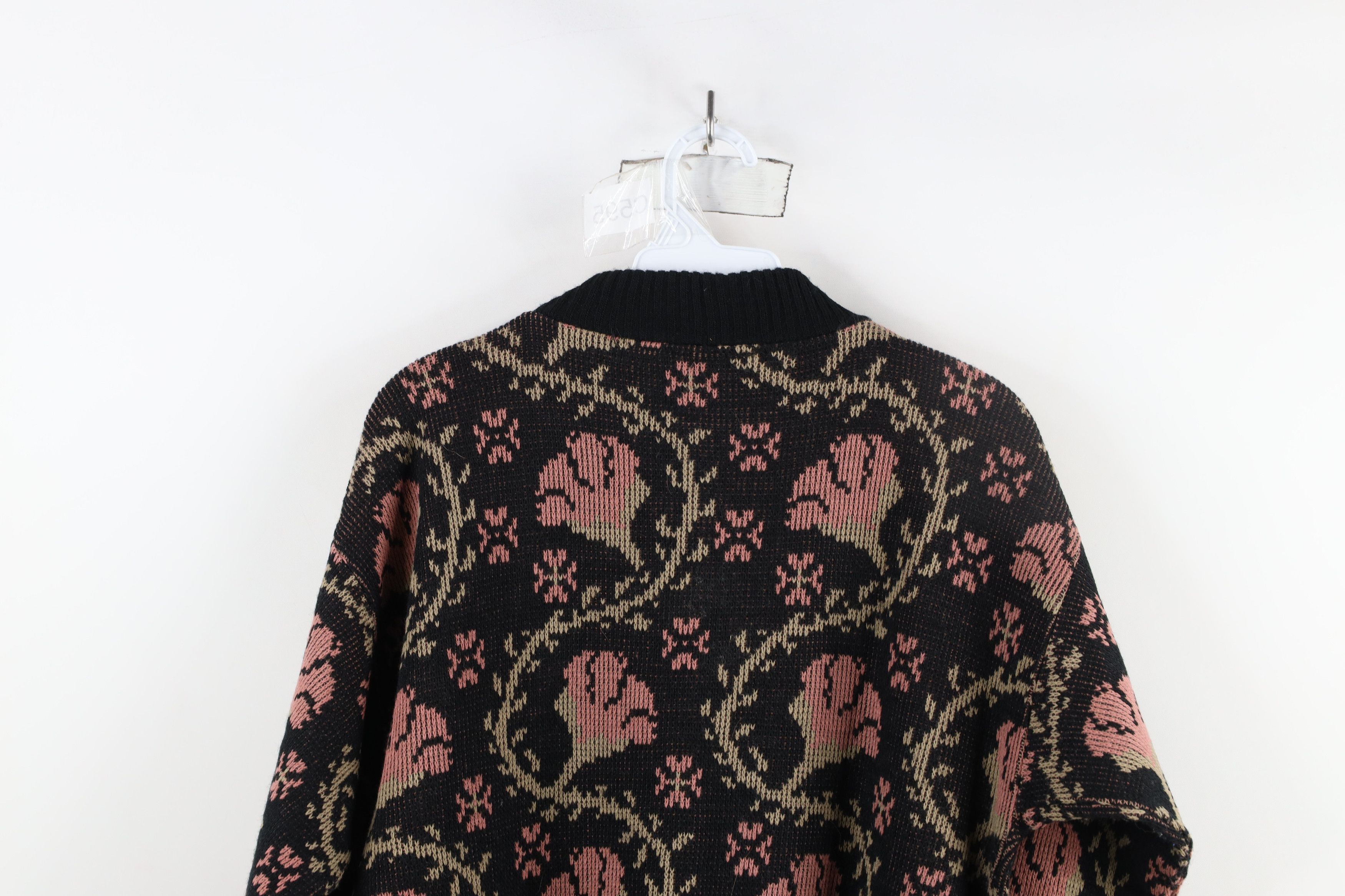 Vintage Vintage 90s Streetwear Flower Tapestry Knit Sweater USA Size M / US 6-8 / IT 42-44 - 10 Thumbnail