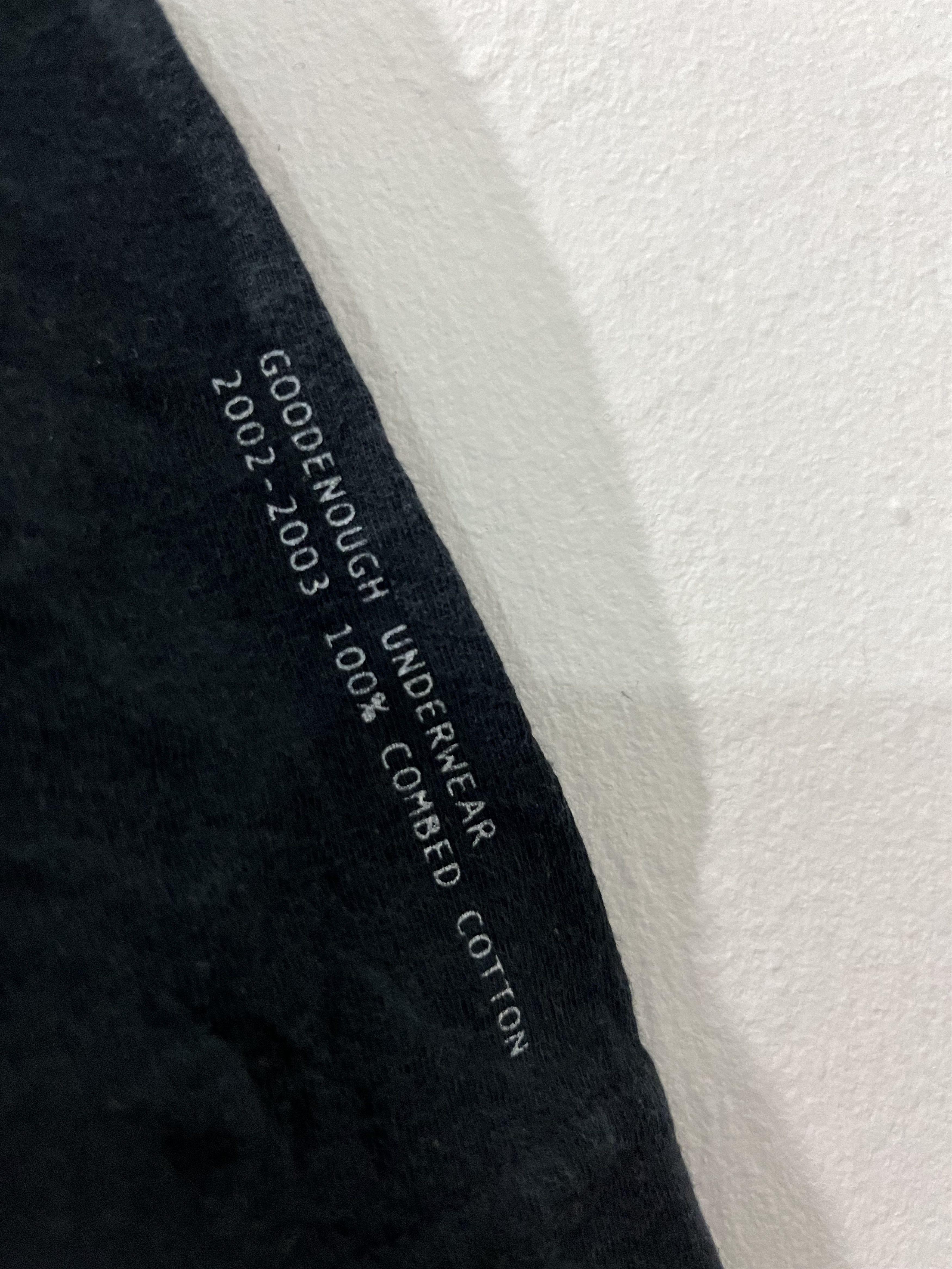 GOODENOUGH GOOD ENOUGH 2002 UNDERWEAR TEE Size US M / EU 48-50 / 2 - 5 Thumbnail