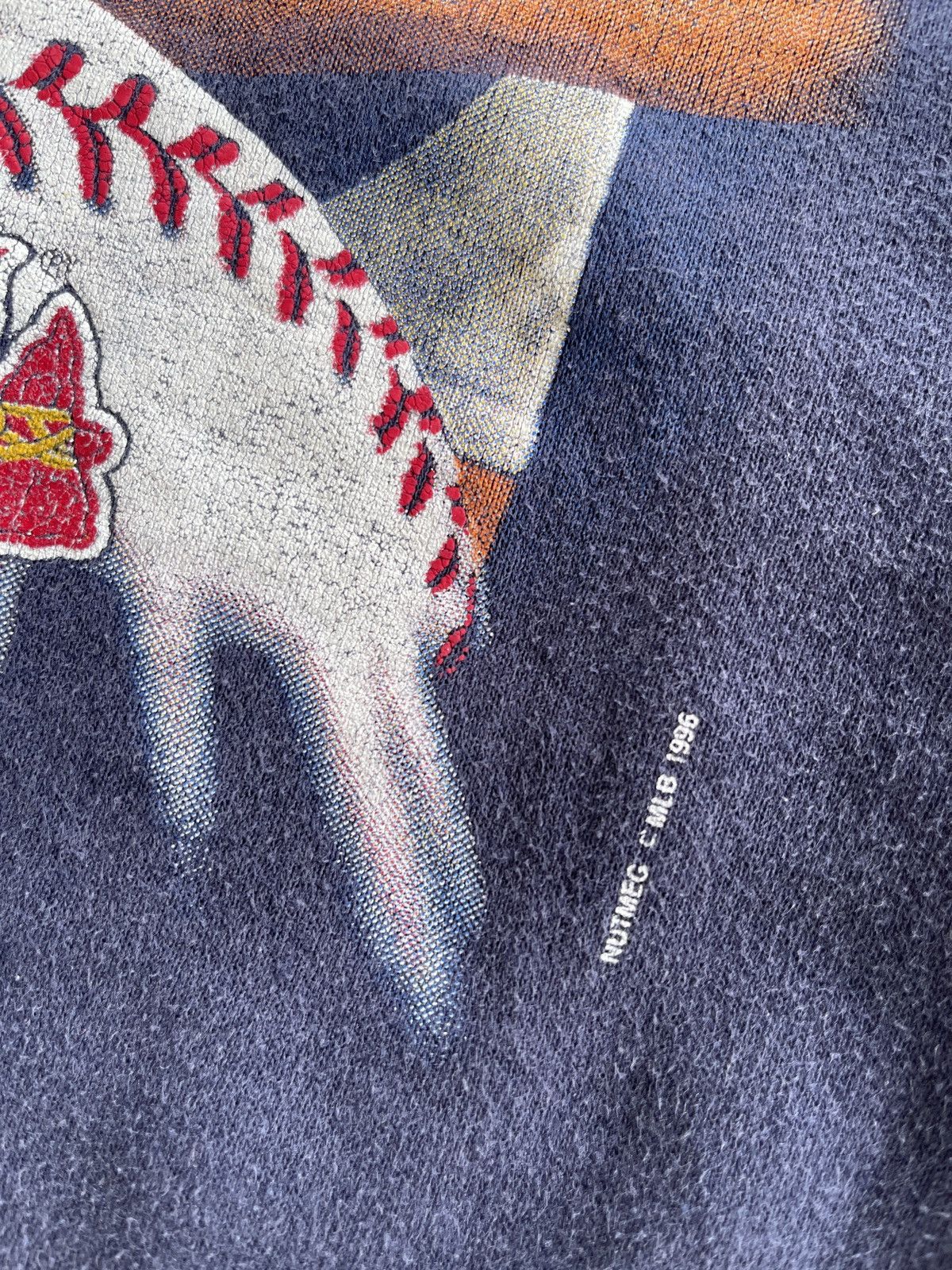 Vintage 1996 Atlanta Braves MLB Nutmeg Sunfaded Sweater Size US L / EU 52-54 / 3 - 6 Thumbnail