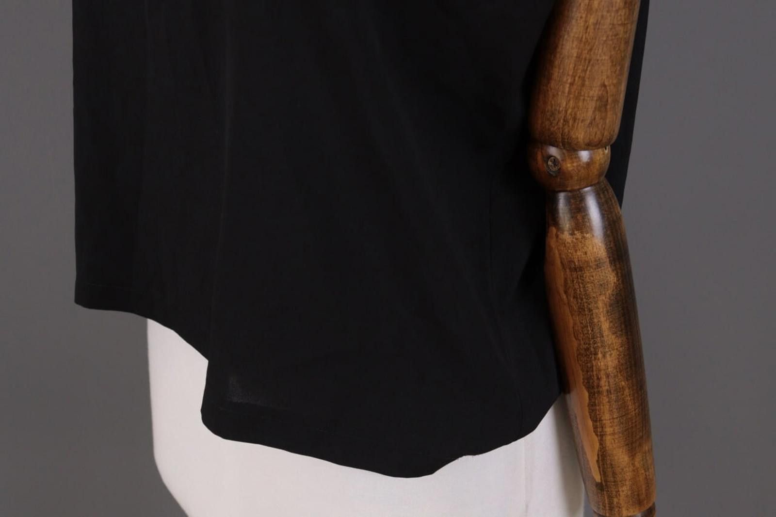 Designer COP COPINE Black Sleeveless Summer Stretch Top Shirt Size M / US 6-8 / IT 42-44 - 8 Thumbnail