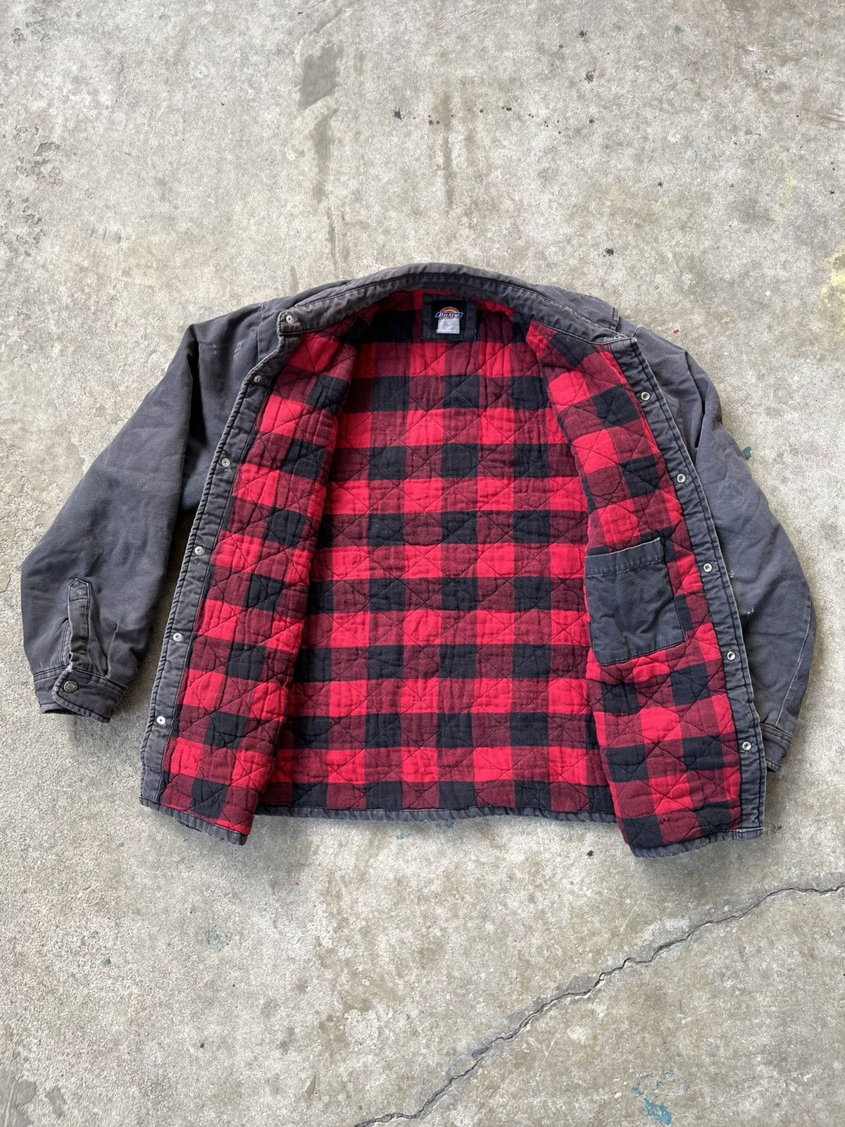 Dickies × Vintage Vintage Dickies Flannel Lined Work Jacket Size US XL / EU 56 / 4 - 5 Thumbnail