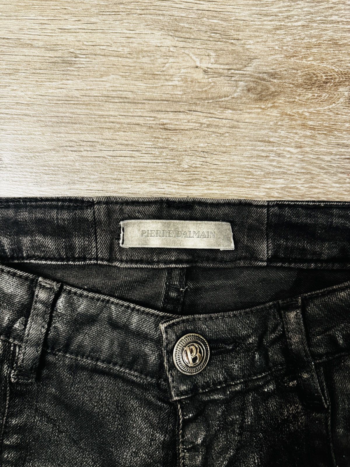 Pierre Balmain SS15 Pierre Balmain slim fit waxed denim Size 24" / US 00 / IT 34 - 3 Thumbnail