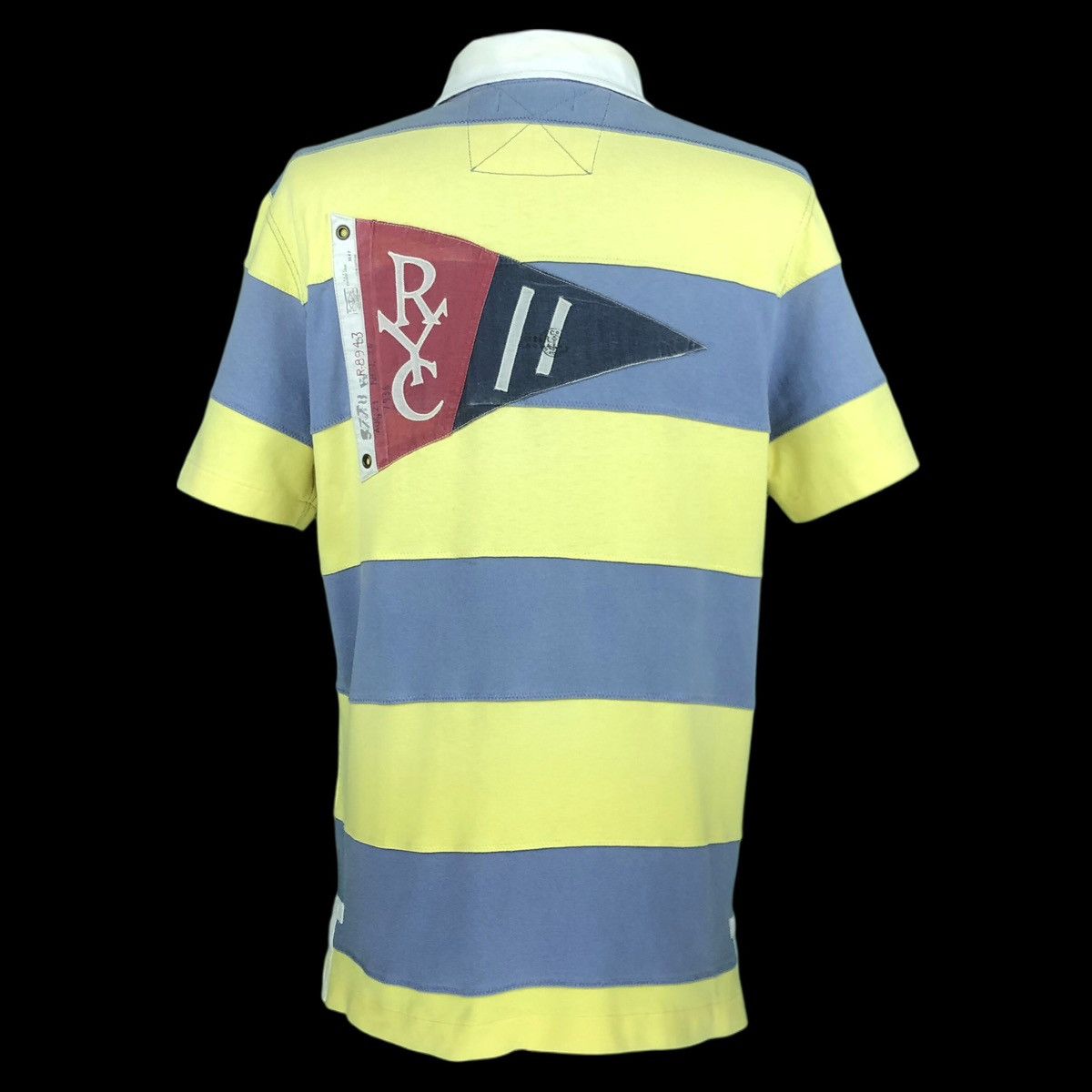 Polo Ralph Lauren Vintage 90s Polo RL Patches Rugby Stripe Polo Single ...