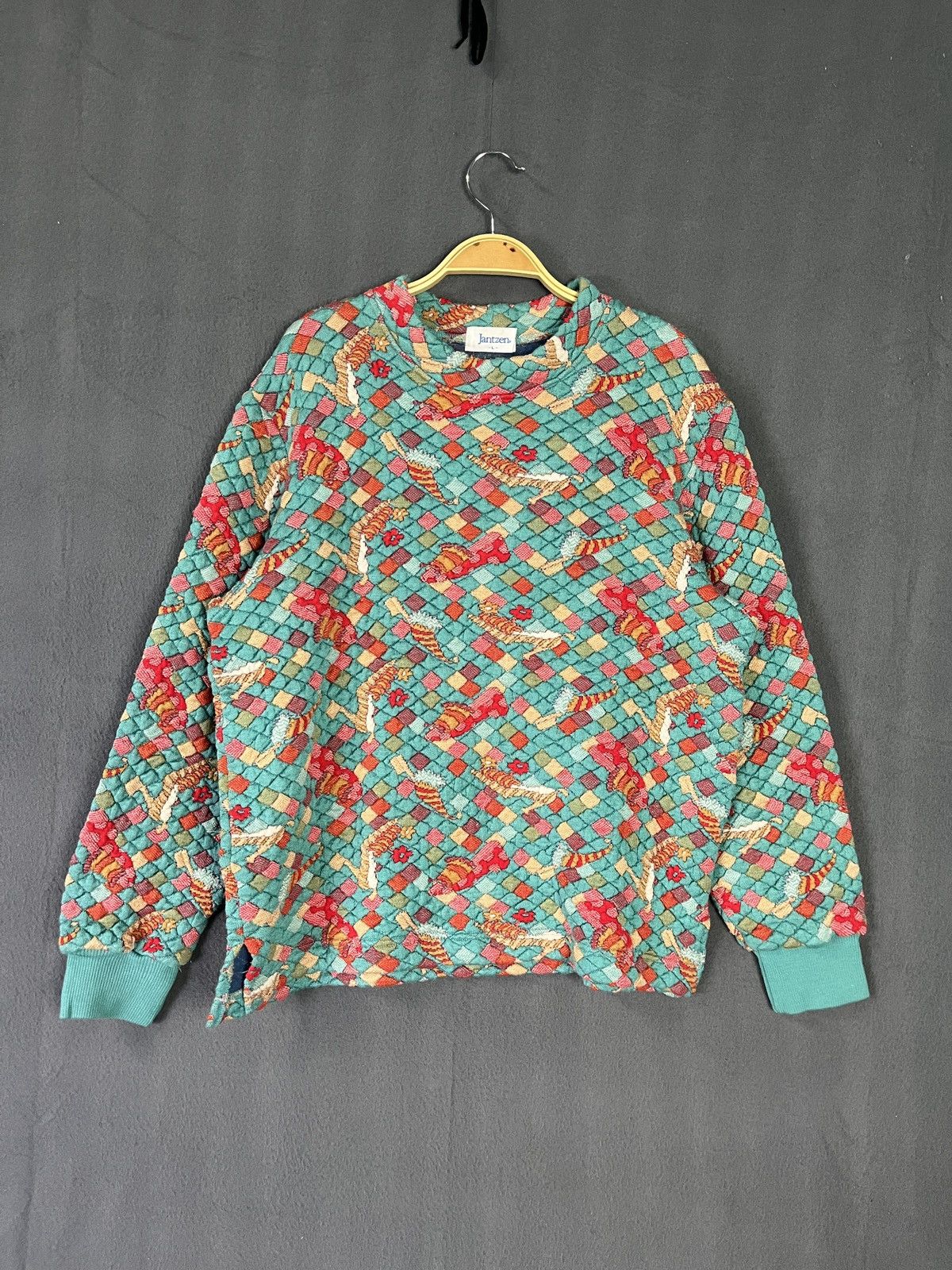 Jantzen × Vintage Vintage Jantzen Knitted Sweater Made in Japan Size L / US 10 / IT 46 - 1 Thumbnail