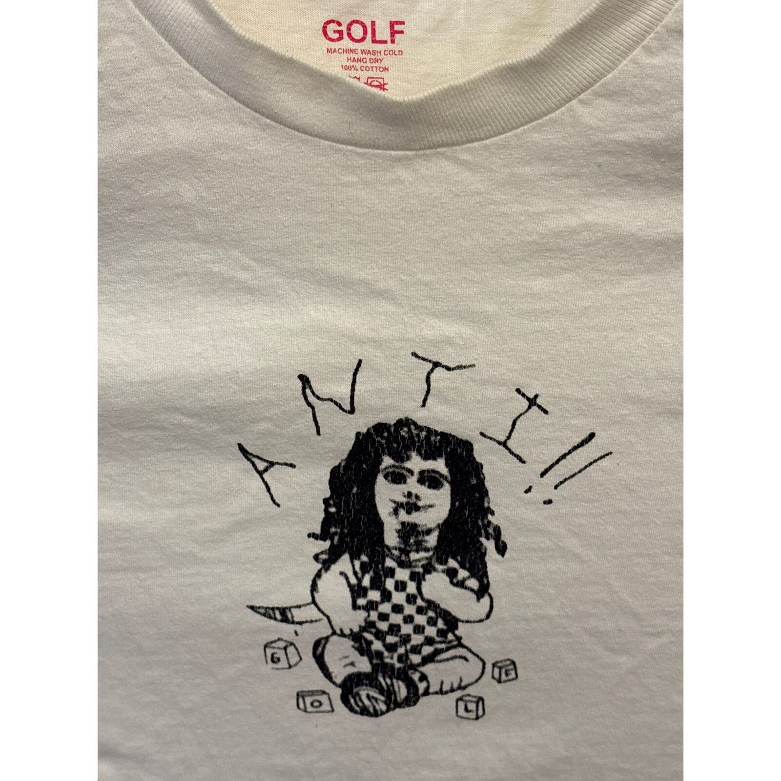 Golf Wang 2017 original Anti!! golf doll tee XL white shirt tyler xl Size US XL / EU 56 / 4 - 2 Thumbnail
