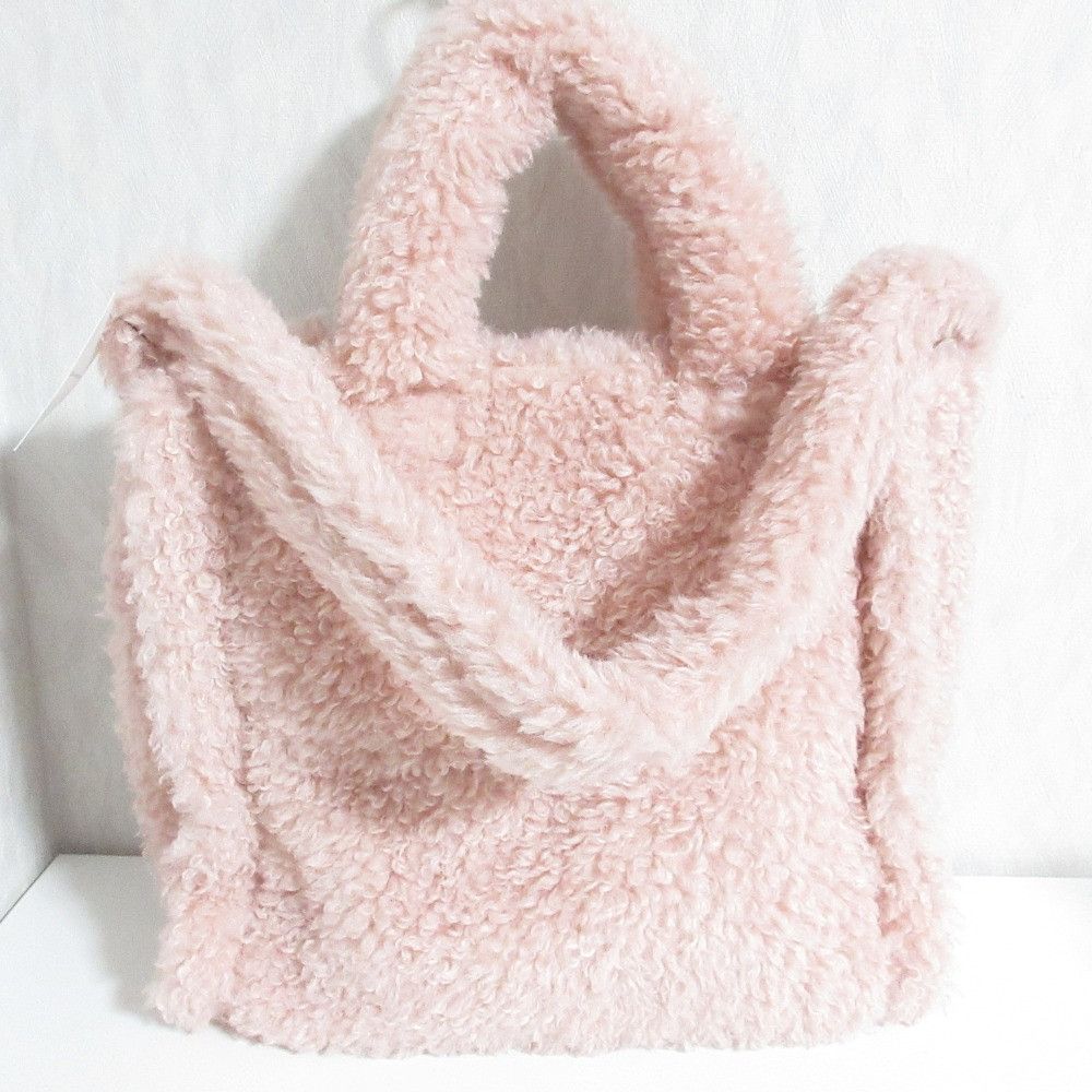 Other Other Tsuru by Mariko Oikawa Missandei Faux Shearling Tote Bag Textile Tote Bag WB-2254000 DUTY FREE for USA Size ONE SIZE - 1 Thumbnail