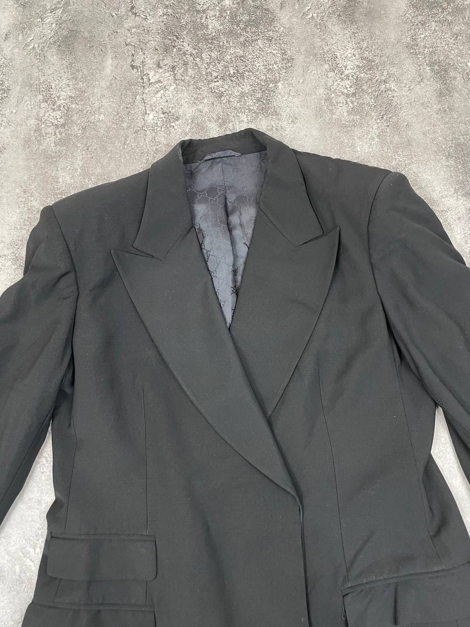 Gucci Gucci Mens Vintage Blazer Jacket Black Size XL Size 46S - 2 Thumbnail