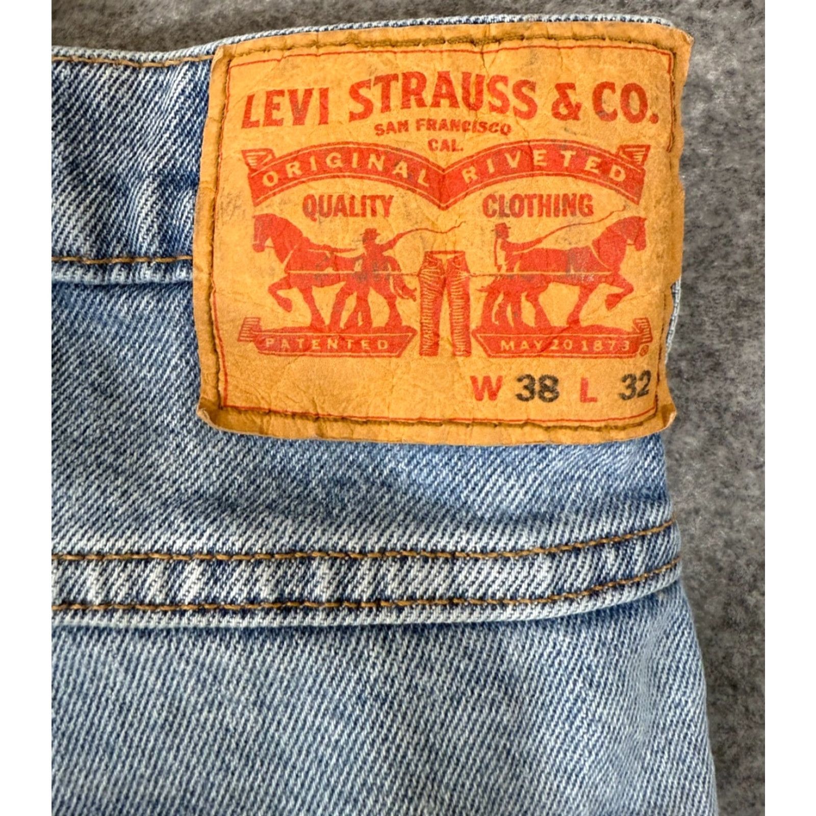 Levi's Levi's Jeans 550 Relaxed Fit Mens 38X32 Blue Denim Straight 5-Pocket Comfort Pockets Casual 5-Pocket Design Mens Size US 38 / EU 54 - 5 Thumbnail