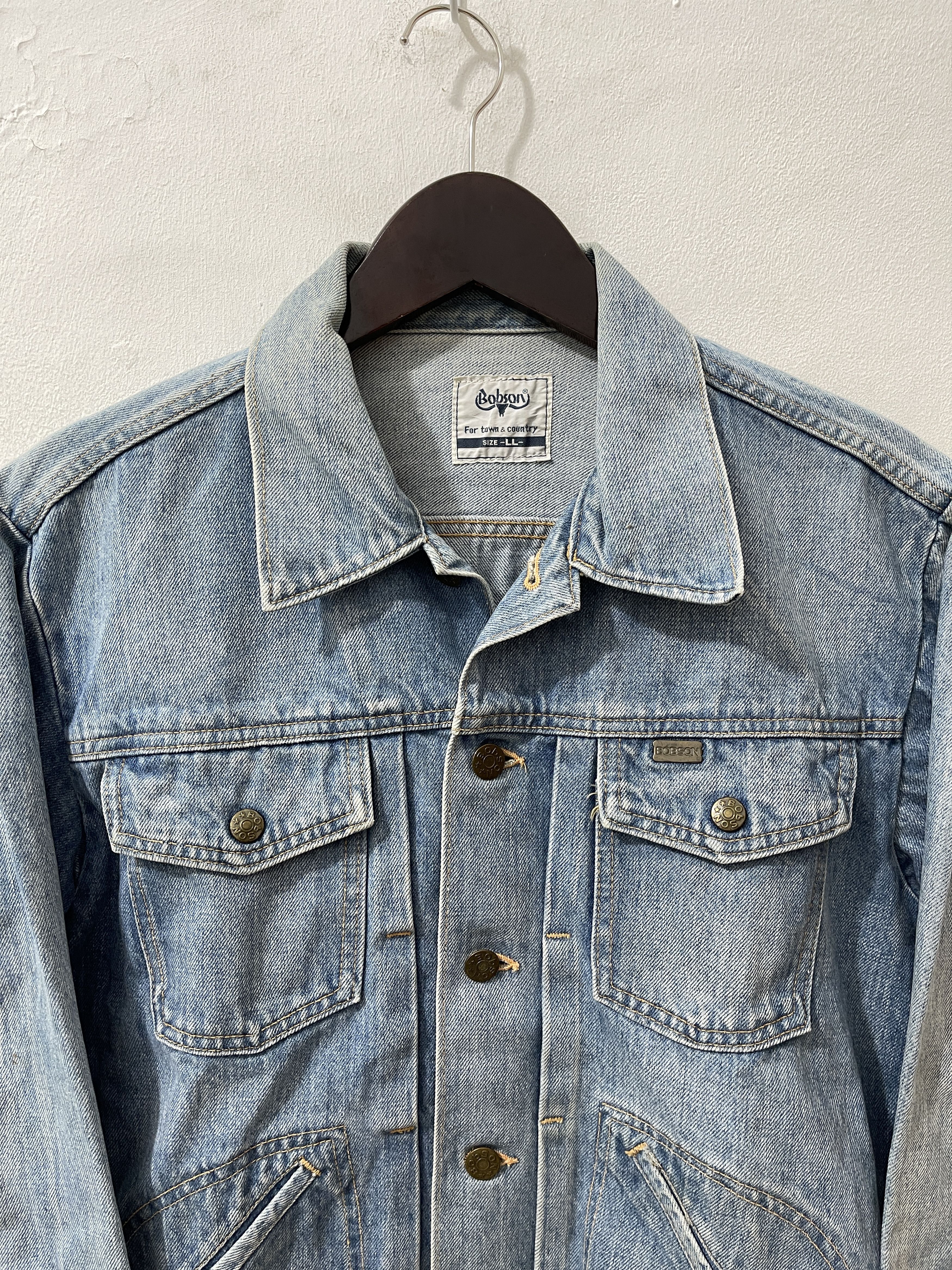 Tornado Mart Vintage Bobson 70s Japan Archive Denim Saddleman Jacket Size US S / EU 44-46 / 1 - 4 Thumbnail