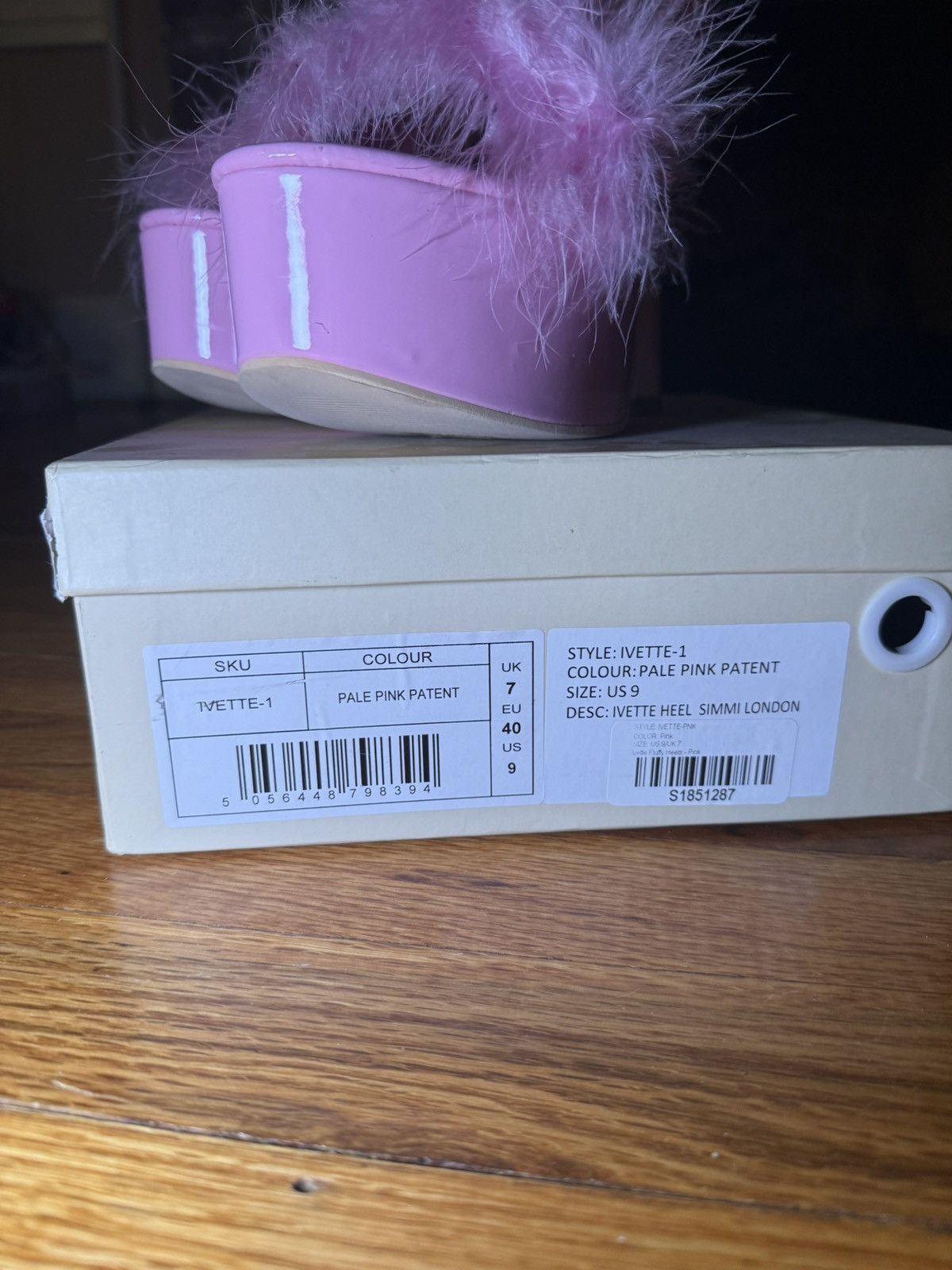 Other Simmi London IVETTE Fluffy Platform Heels – Pink Size US 9 / IT 39 - 5 Thumbnail