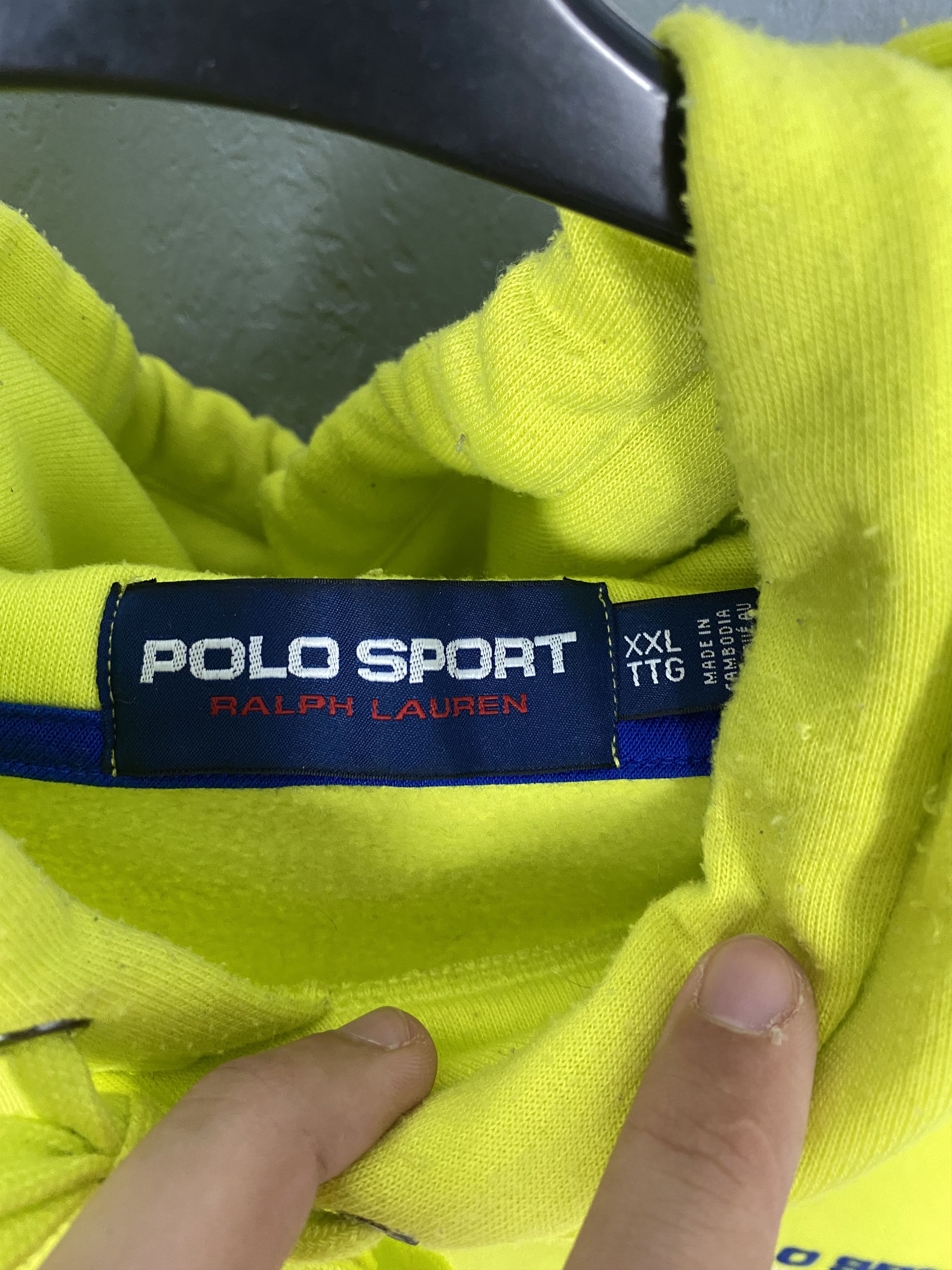Polo Ralph Lauren × Ralph Lauren × Vintage Polo Sport Ralph Lauren Vintage Mens Hoodie Y2K Size US XXL / EU 58 / 5 - 4 Thumbnail