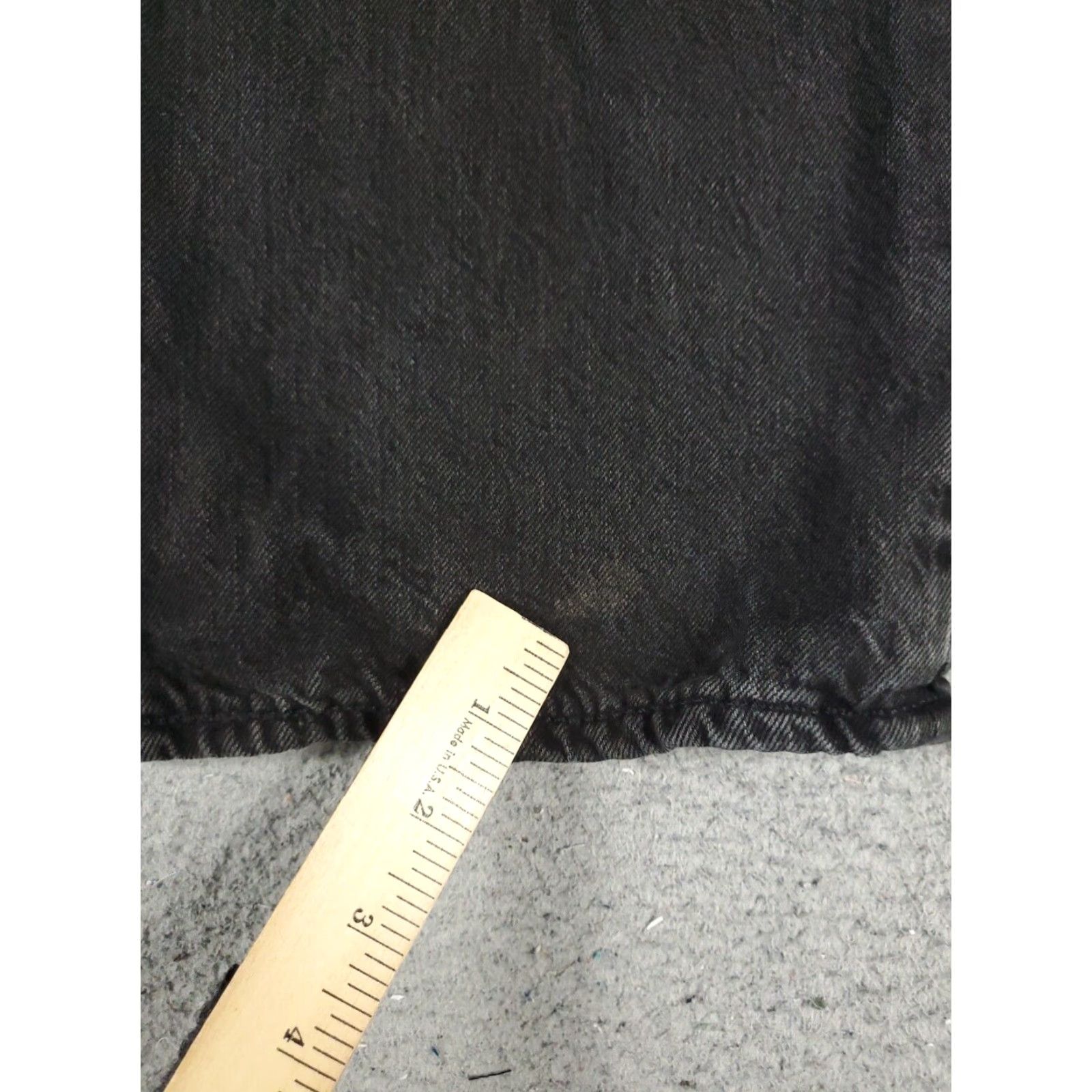Levi's Levis 501 Mens Straight Leg Jeans 36x34 Gray Cotton 5-Pocket Button Fly Regular Fit Size US 36 / EU 52 - 7 Thumbnail
