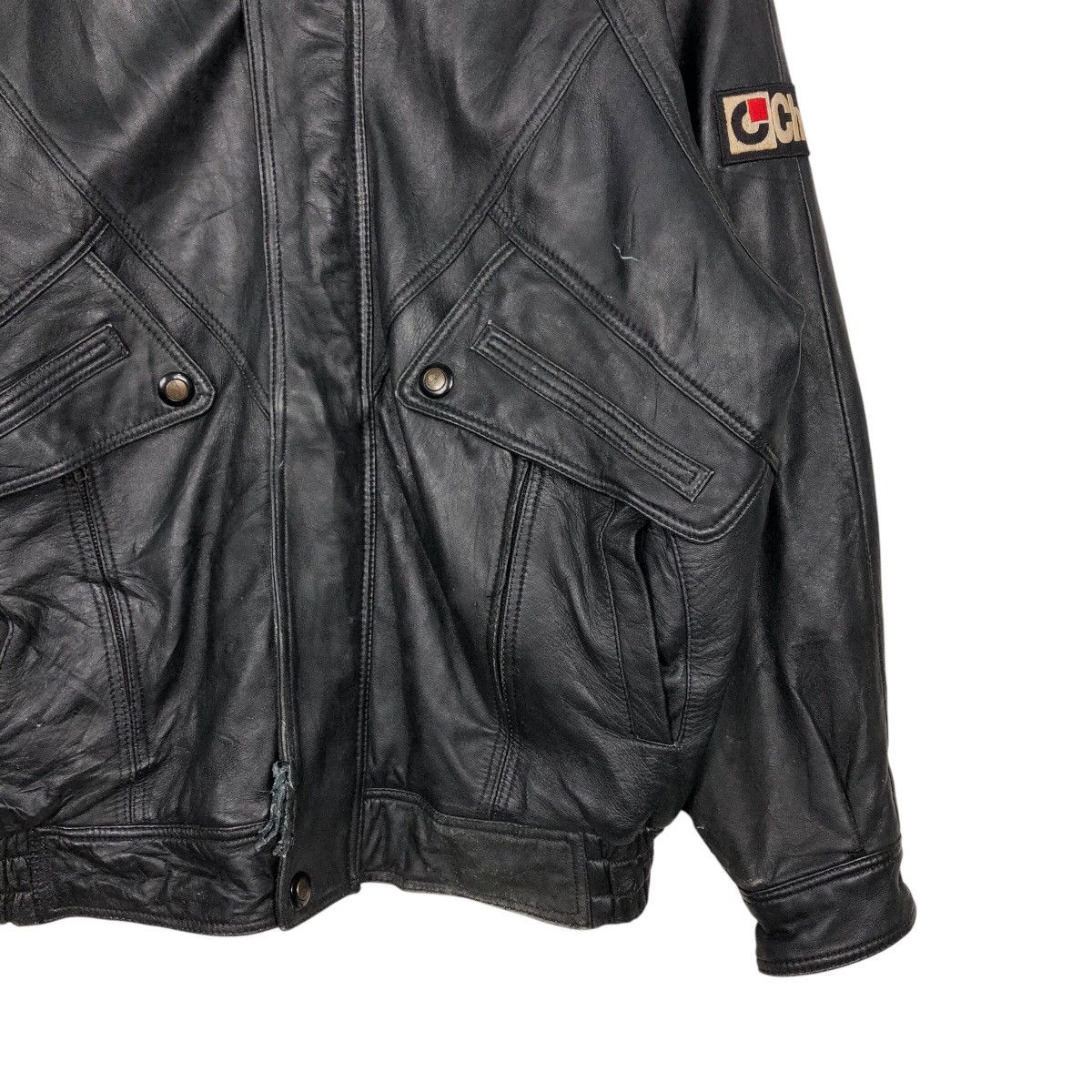 Japanese Brand × Vintage 📌Vintage Biker Leather Jacket MT Legend Choei Issey Miyake Size US L / EU 52-54 / 3 - 6 Thumbnail