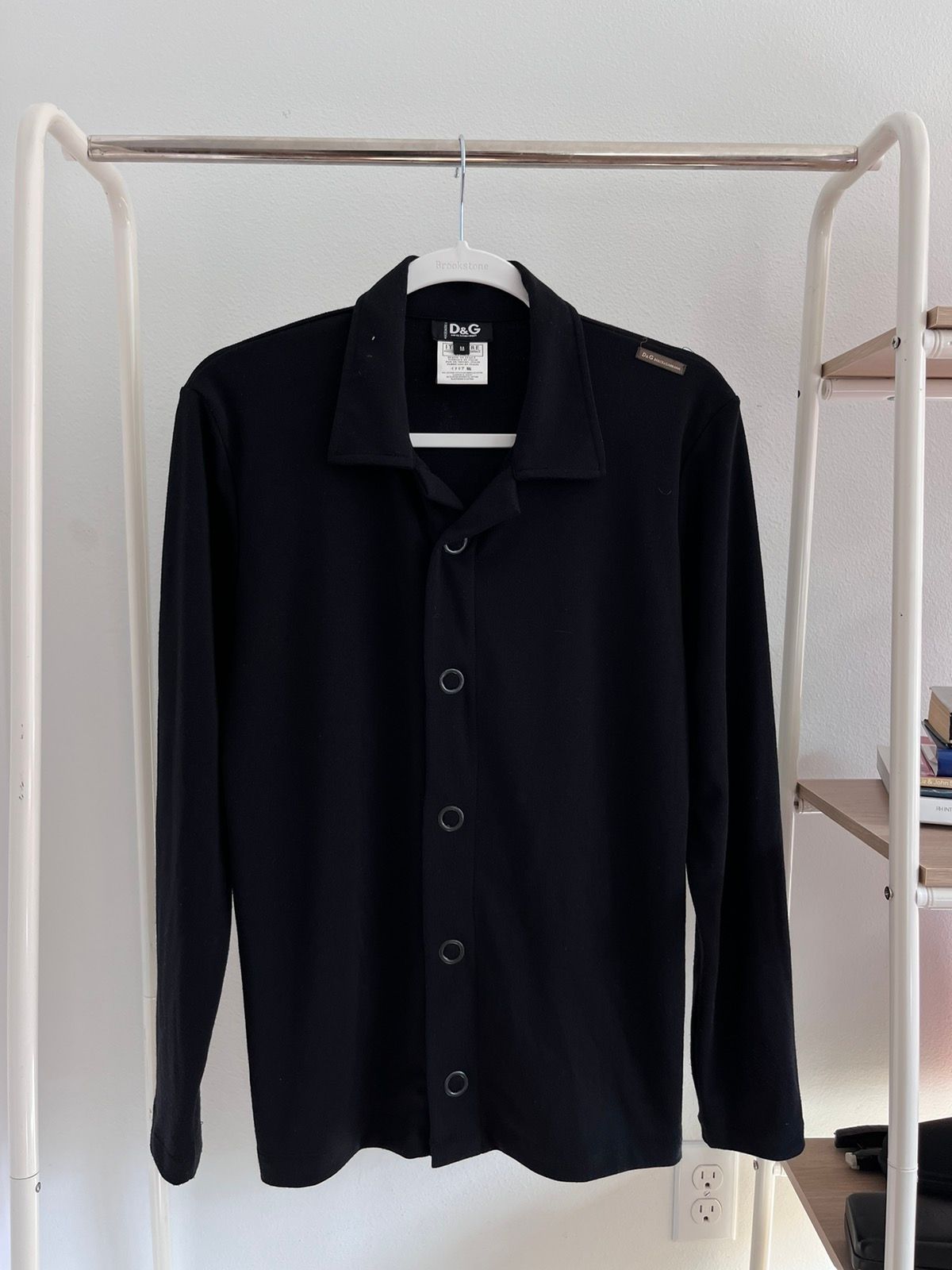 Pre-owned Dolce Gabbana X Vintage Dolce & Gabbana Overshirt Jacket Y2k In Black
