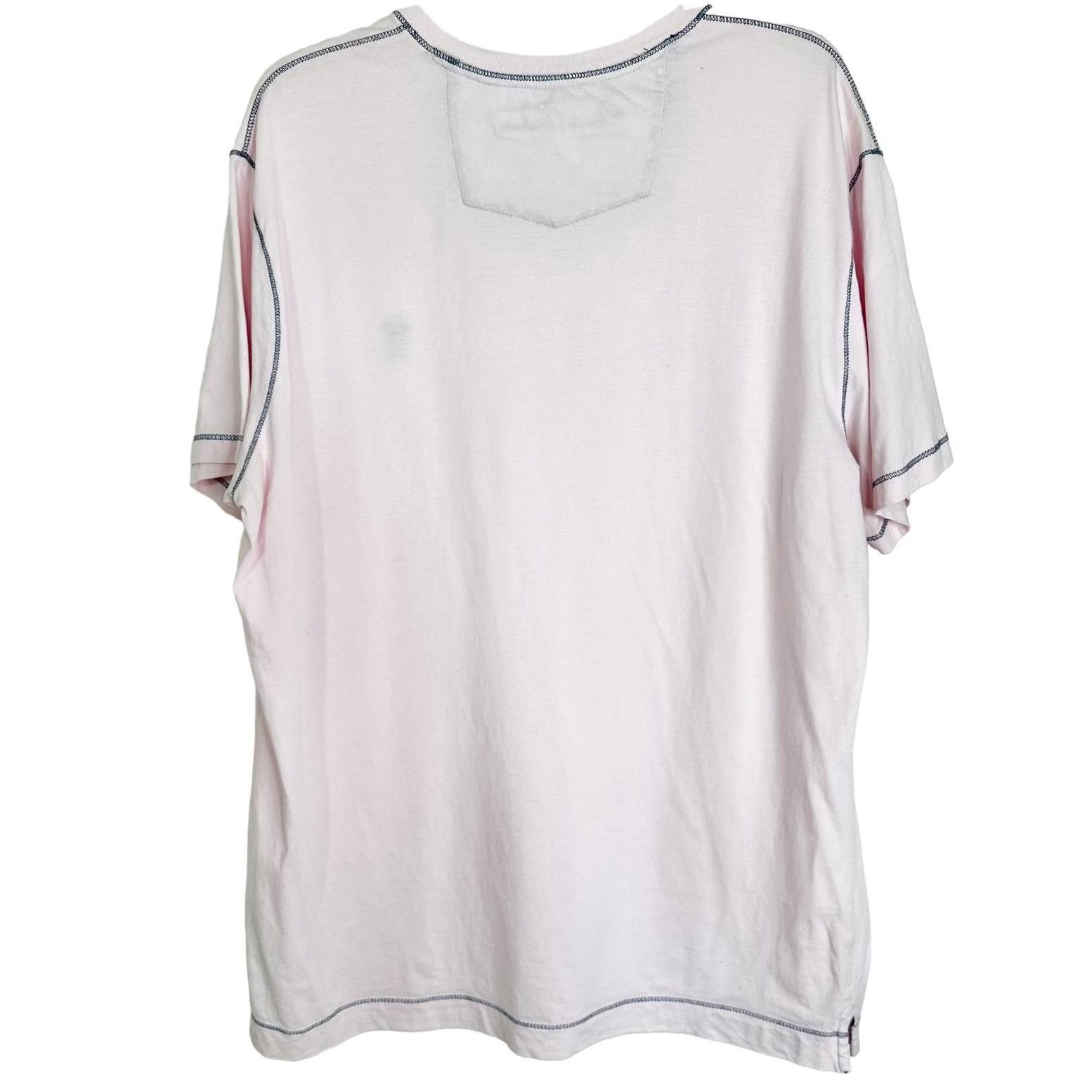 Robert Graham Robert Graham Contrast Stitch Classic Fit Tee Pink Men’s L Size US L / EU 52-54 / 3 - 2 Thumbnail