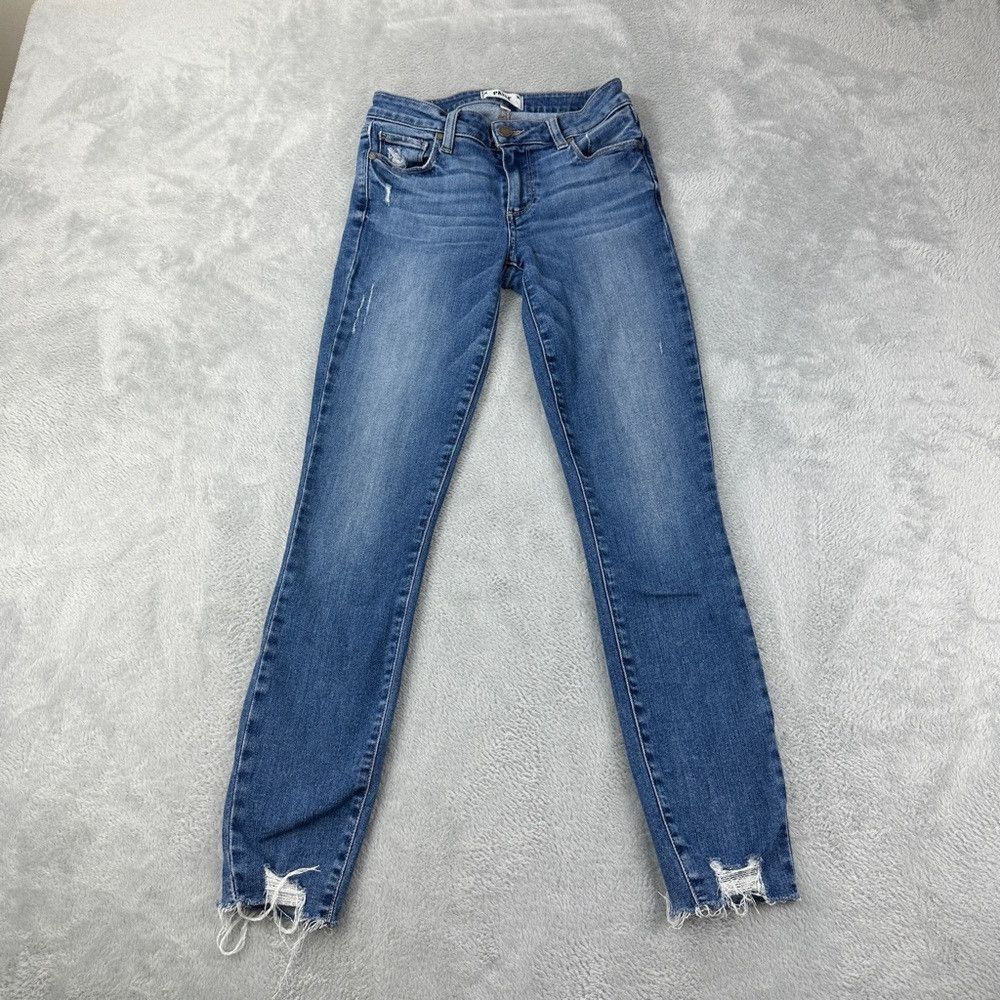Paige Paige Women's Size 24x27 Verdugo Ankle Distressed Zipper Fl Size 24" / US 00 / IT 34 - 1 Thumbnail