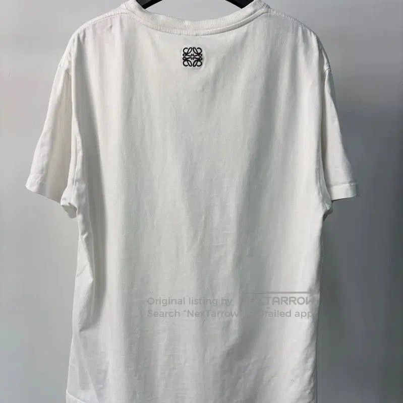 Loewe Loewe White Cotton Graphic Tee for Women . Size L / US 10 / IT 46 - 3 Thumbnail