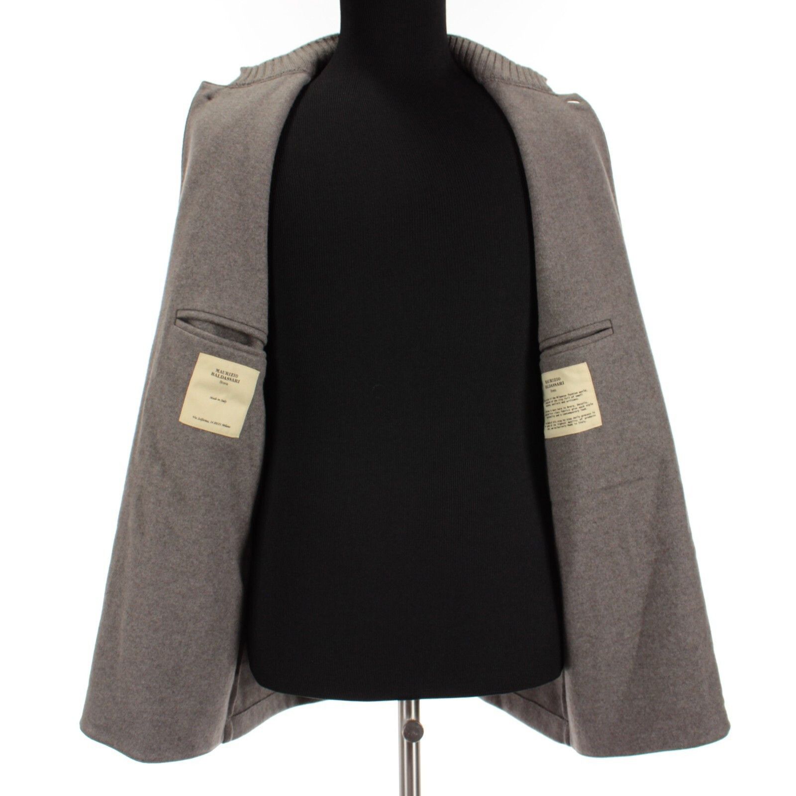 Maurizio Baldassari Maurizio Baldassari Jacket Size L US In Gray Cashmere Size US L / EU 52-54 / 3 - 6 Thumbnail