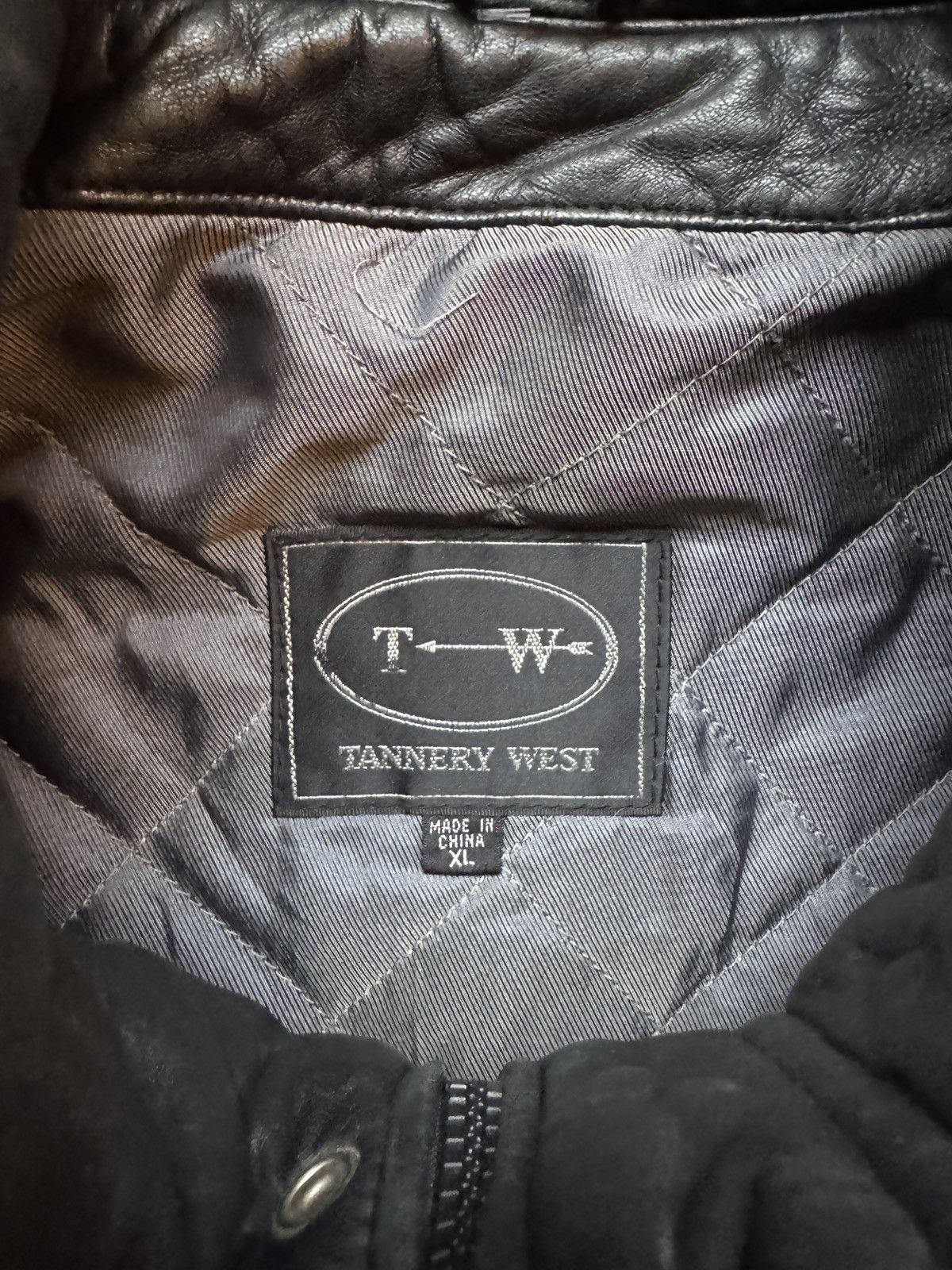 Tannery West Vintage Tannery West fireman clasp leather coat Size US XL / EU 56 / 4 - 4 Thumbnail