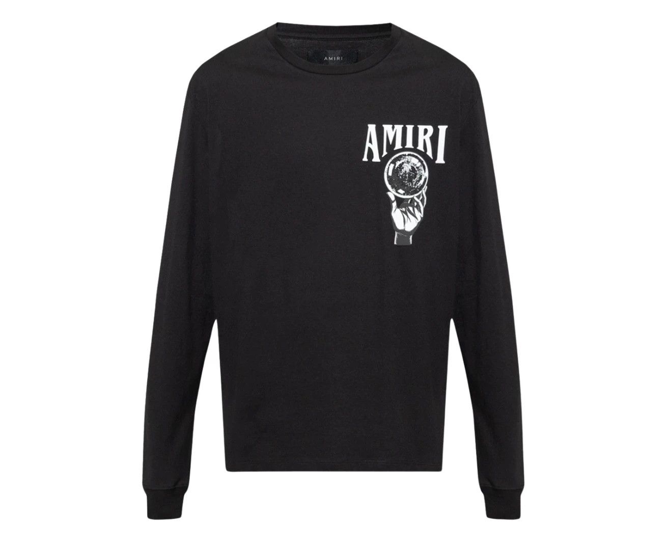 o1gr1nt1024 Crystal Ball Long Sleeve T-Shirt in Black